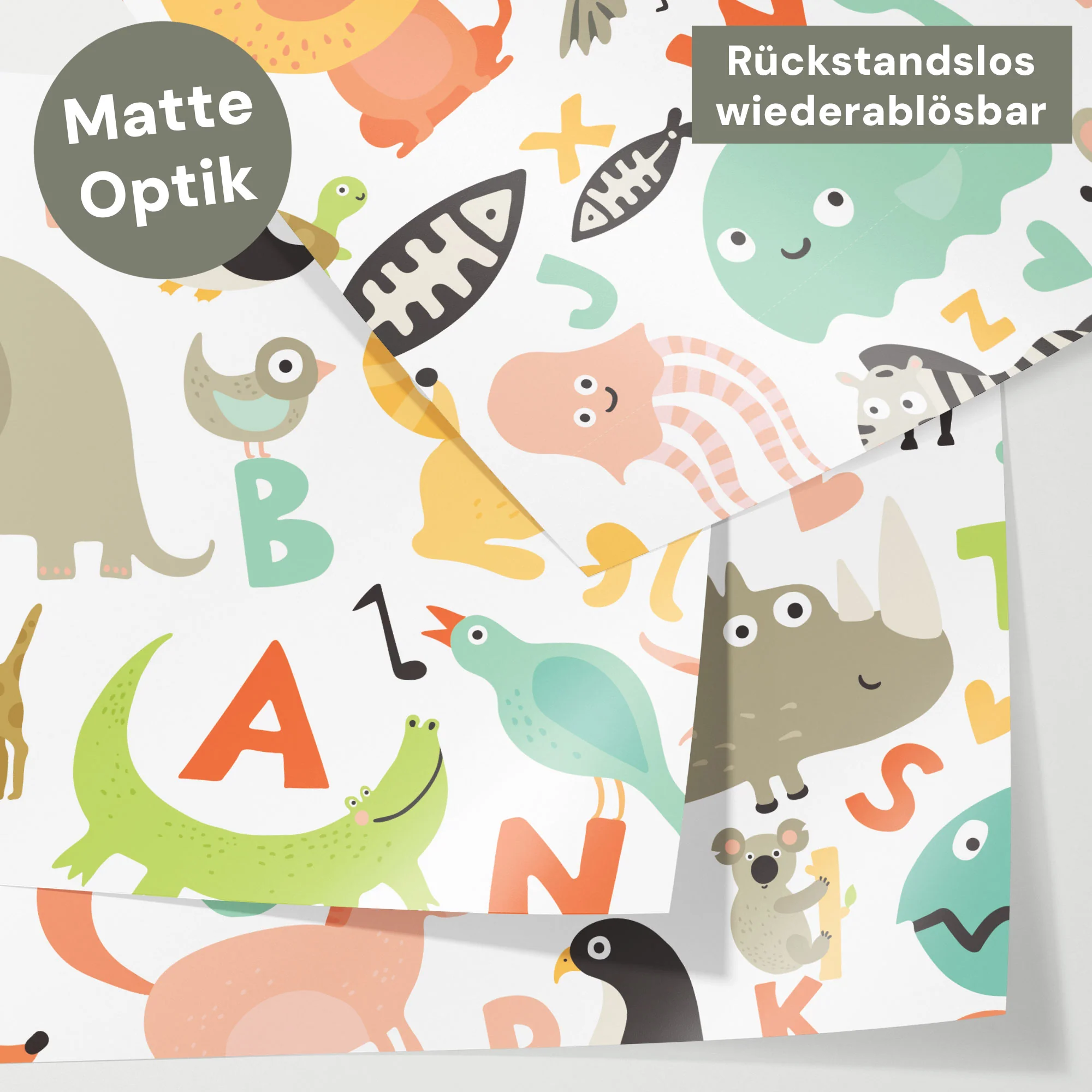 Bett­aufkleber Set für IKEA Kura - Buchstaben - Image 4