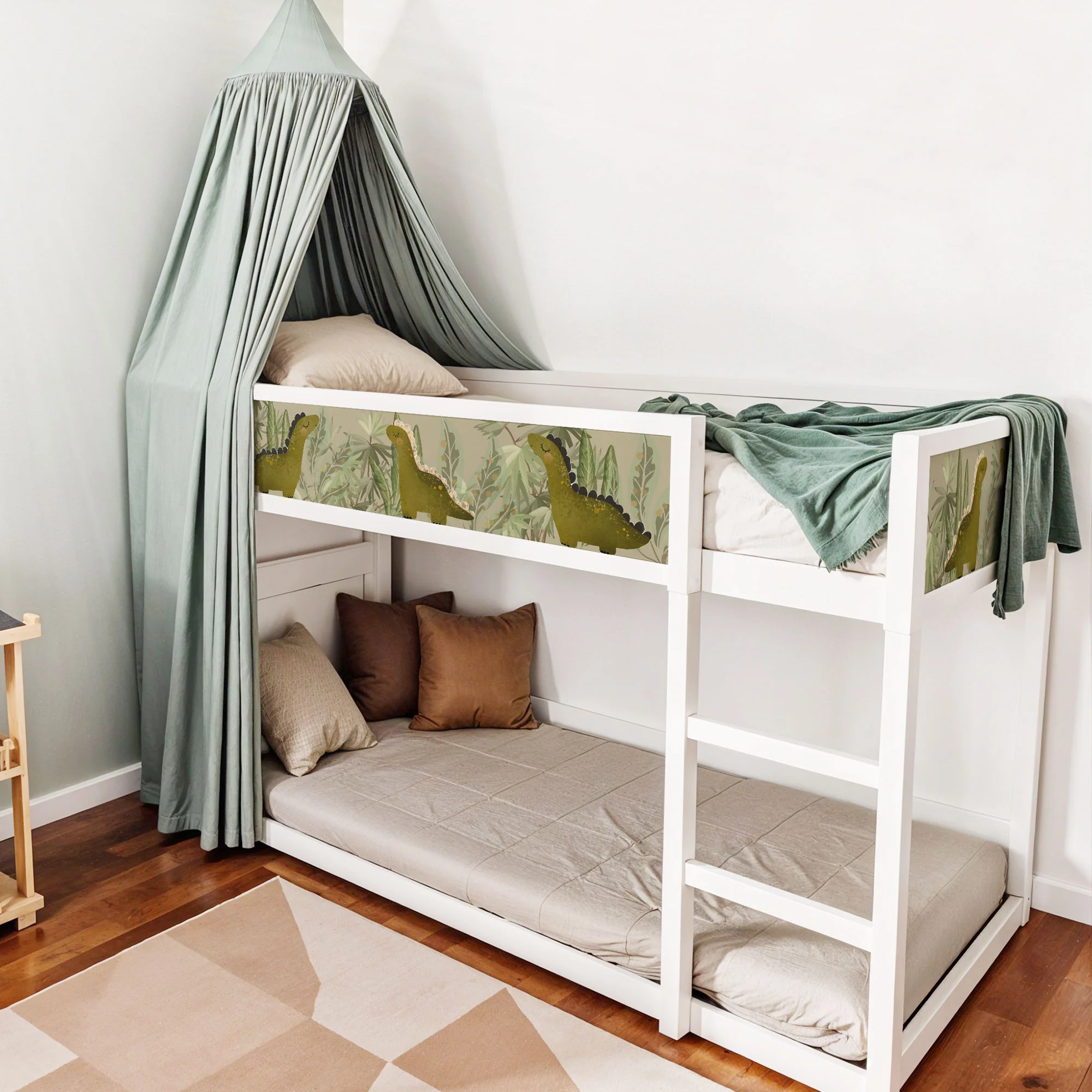 Bett­aufkleber Set für IKEA Kura - Dinos - Image 3