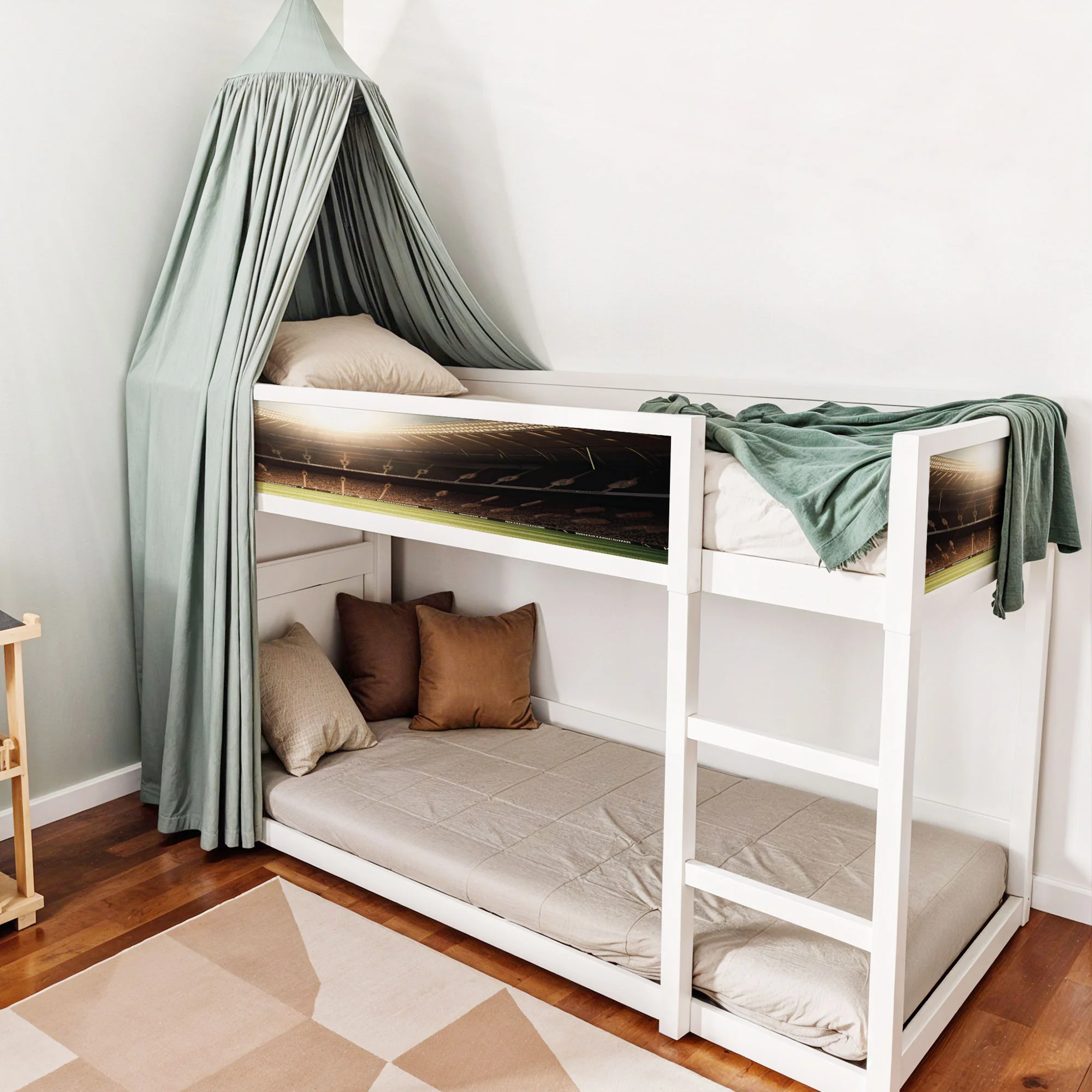 Bett­aufkleber Set für IKEA Kura - Fussball - Image 3