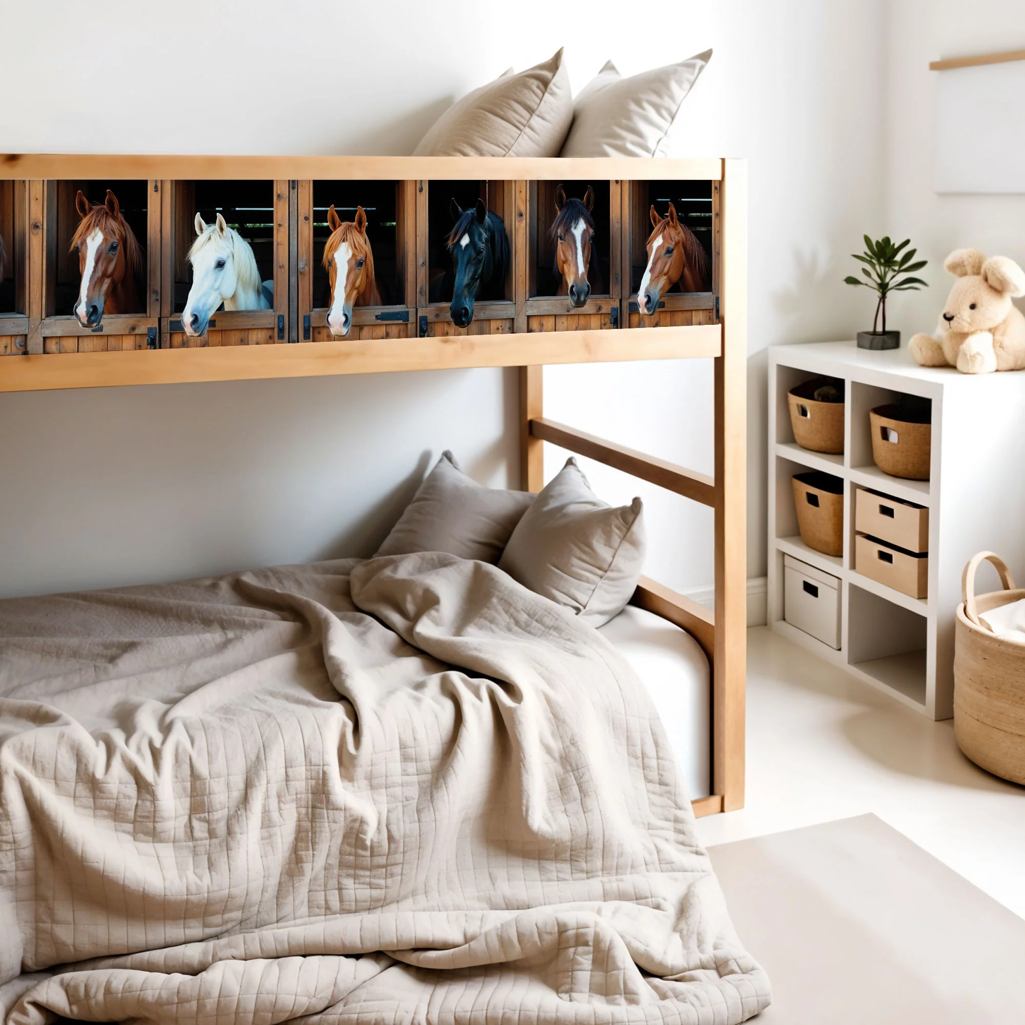 IKEA Kura Bett­aufkleber Set - Pferde­stall - Image 3