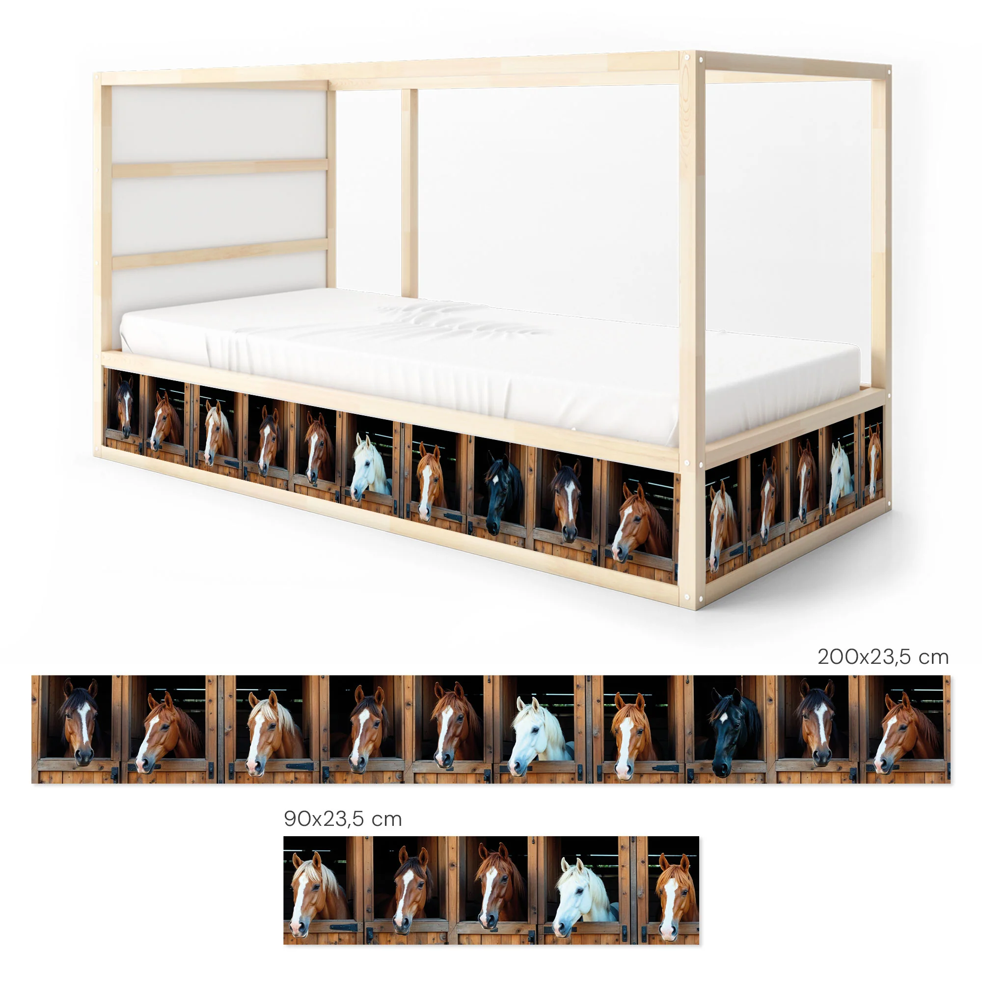 IKEA Kura Bett­aufkleber Set - Pferde­stall - Image 7