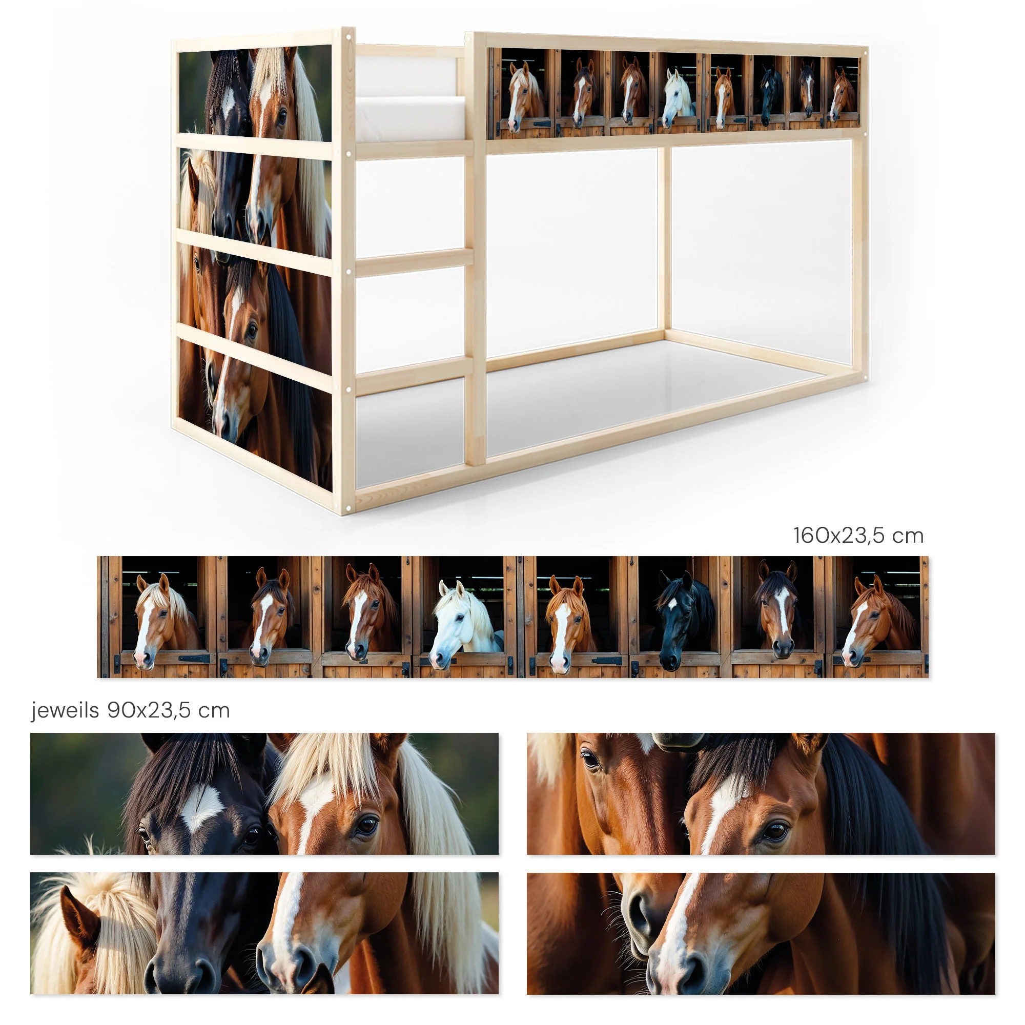 IKEA Kura Bett­aufkleber Set - Pferde­stall - Image 8
