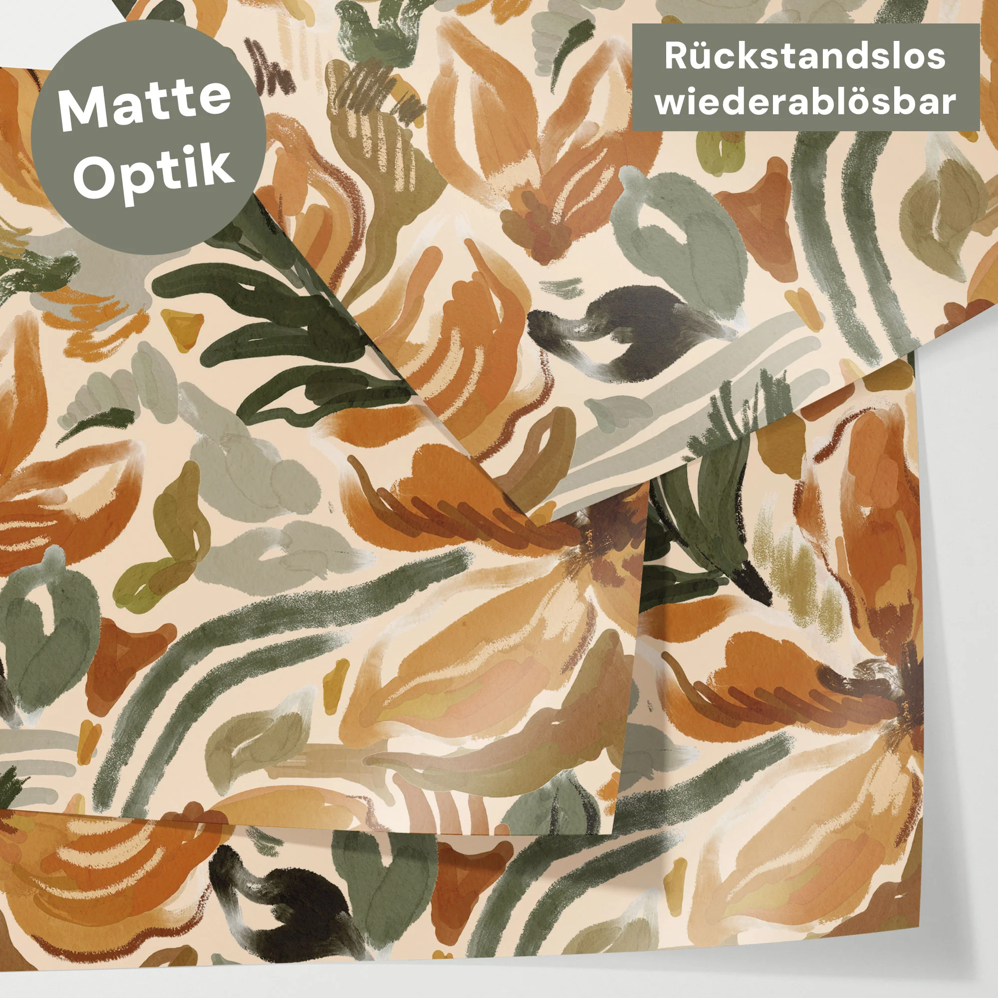 Bett­aufkleber Set für IKEA Kura - Vintage Blütenmalerei - Image 4