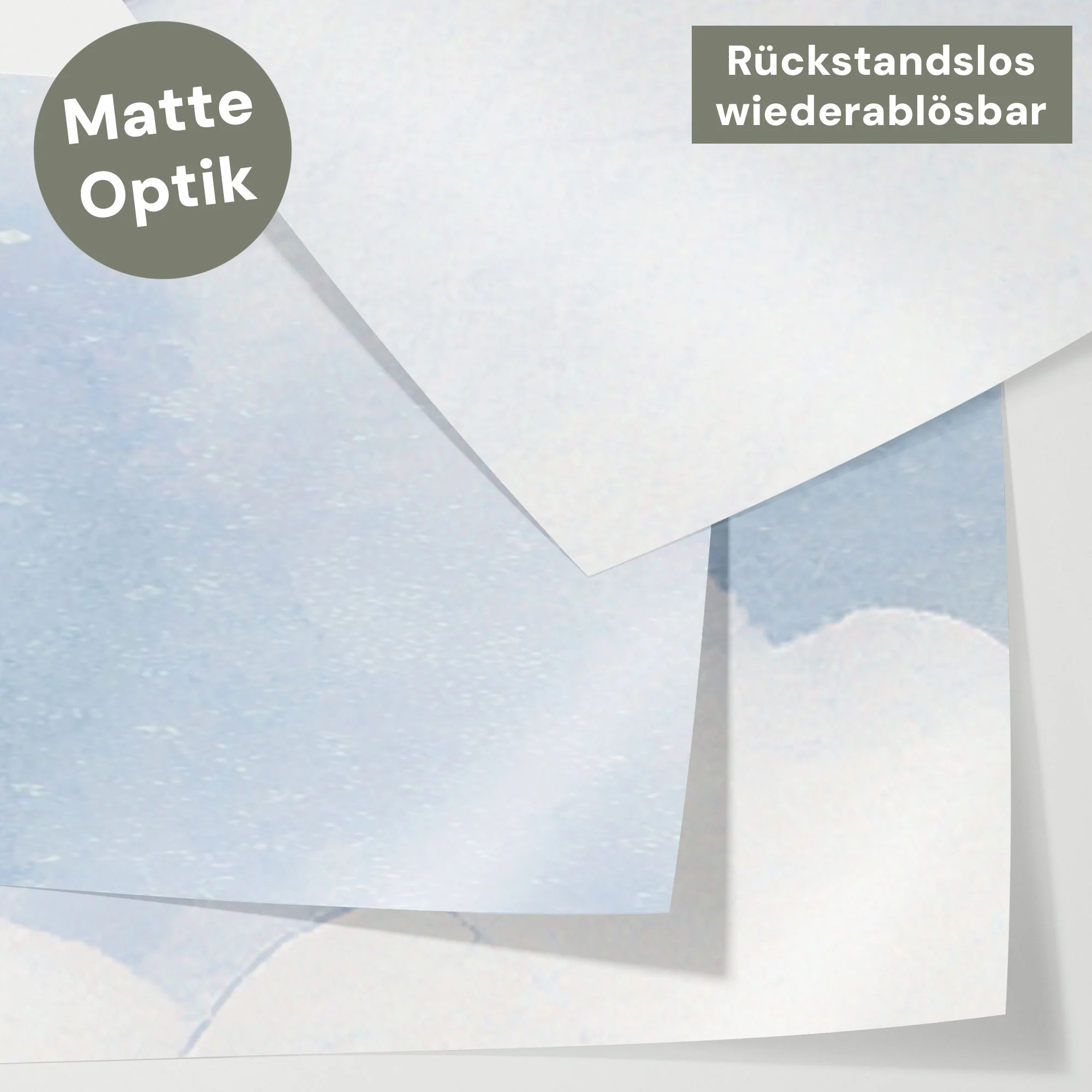 Bett­aufkleber Set für IKEA Kura - Wolkenhimmel - Image 3