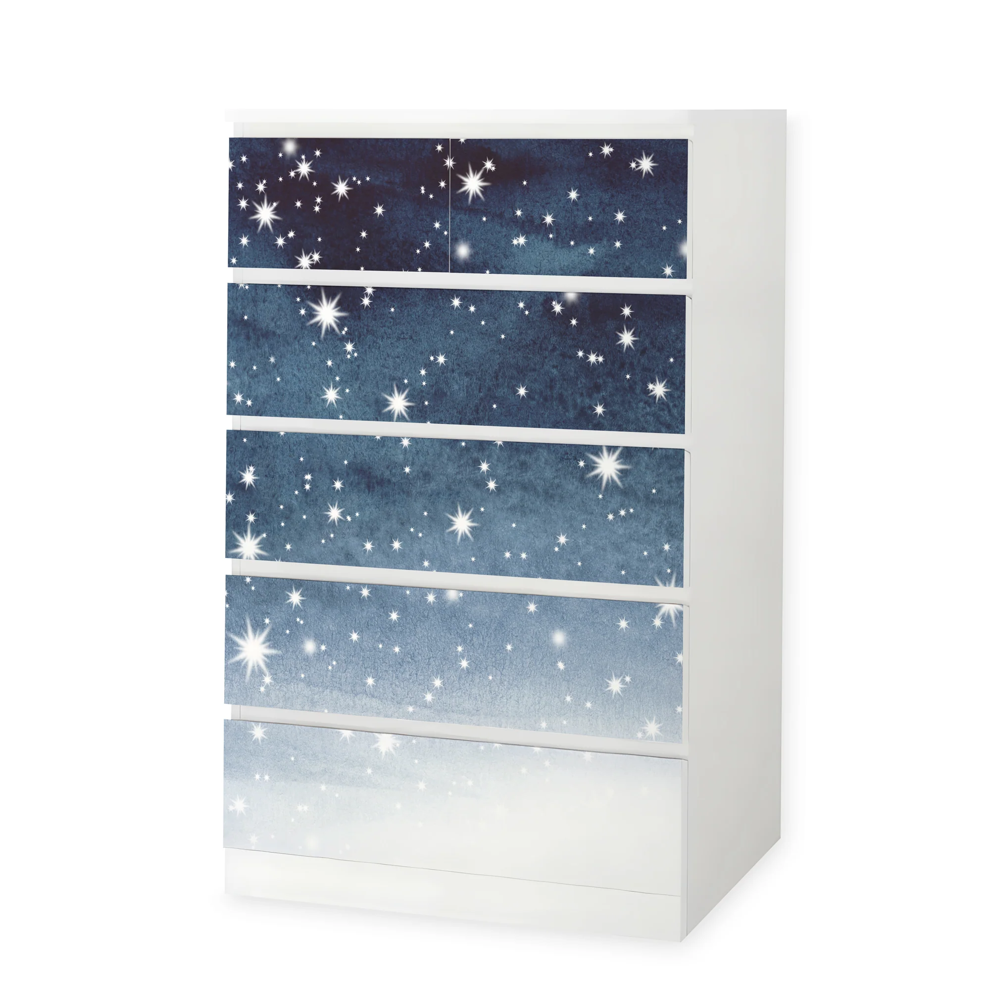 IKEA Malm Möbelfolie Aquarell Sterne - Image 3