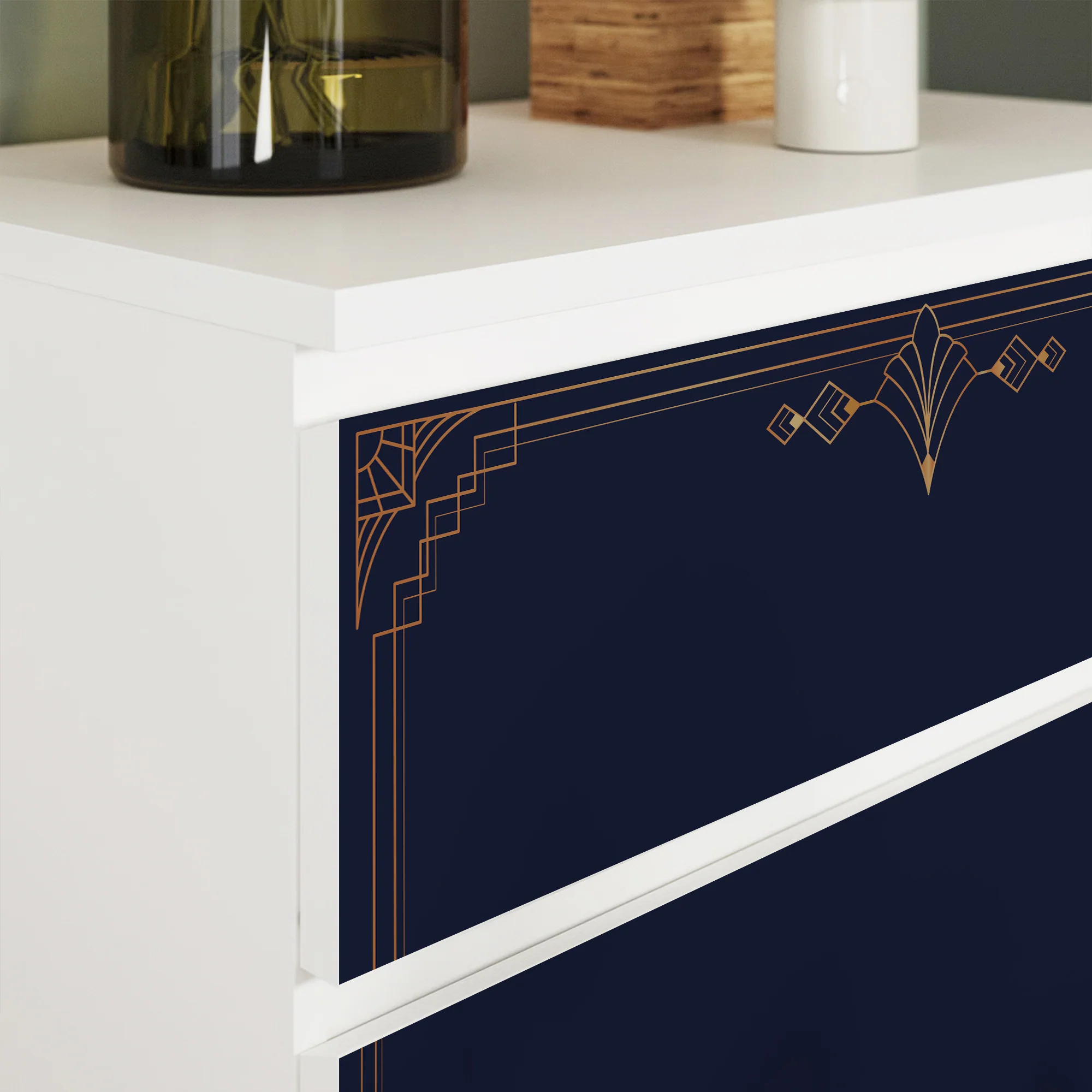 IKEA Malm Möbelfolie Art Deco Rahmen - Image 3
