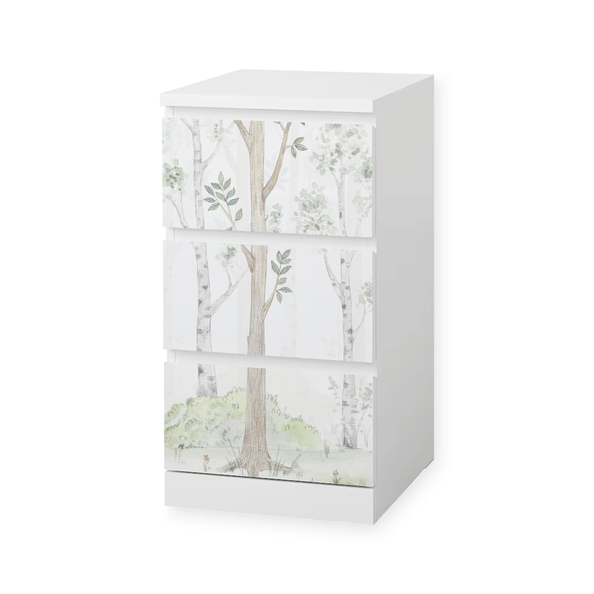 IKEA Malm Möbelfolie Birkenwald Aquarell - Image 3