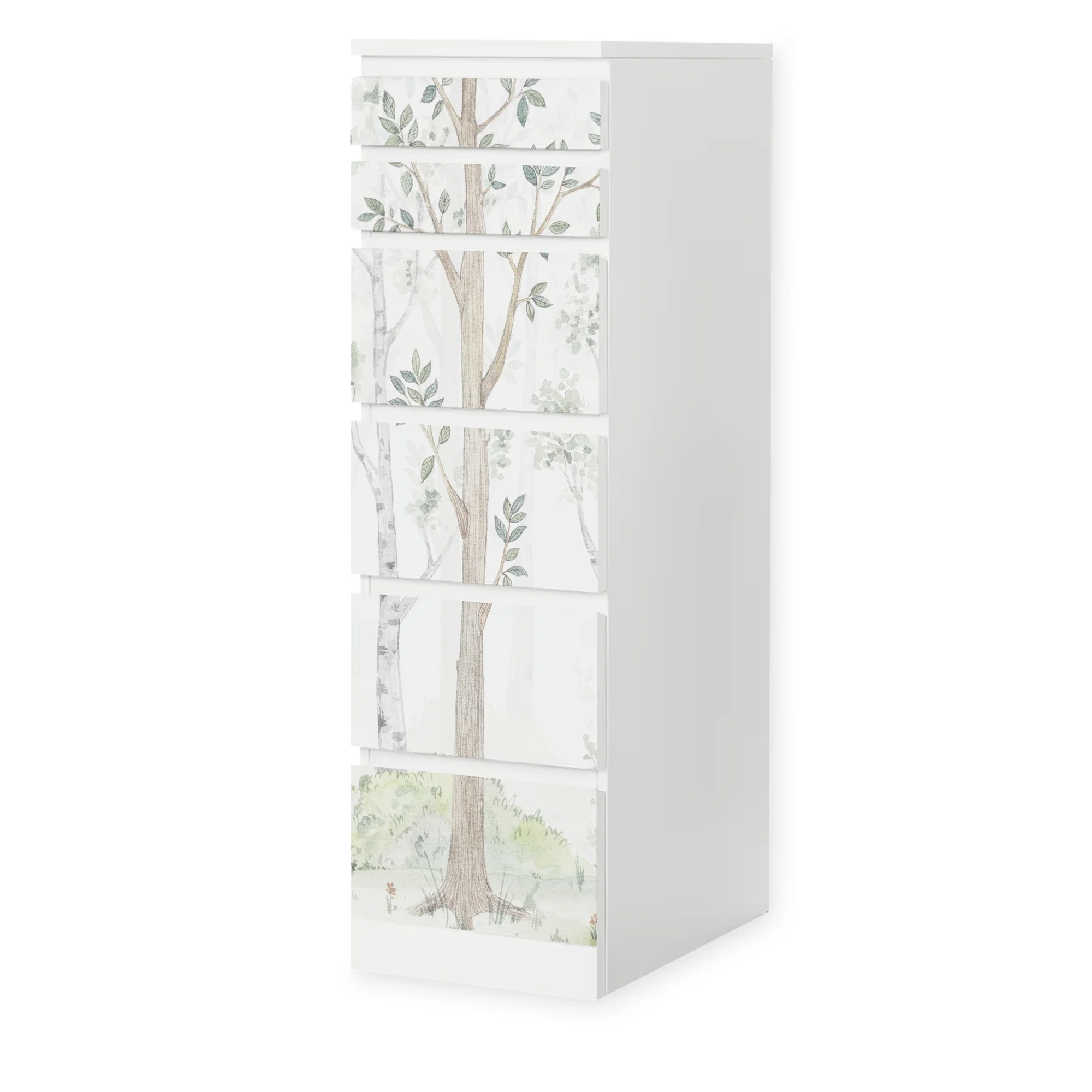 IKEA Malm Möbelfolie Birkenwald Aquarell - Image 4