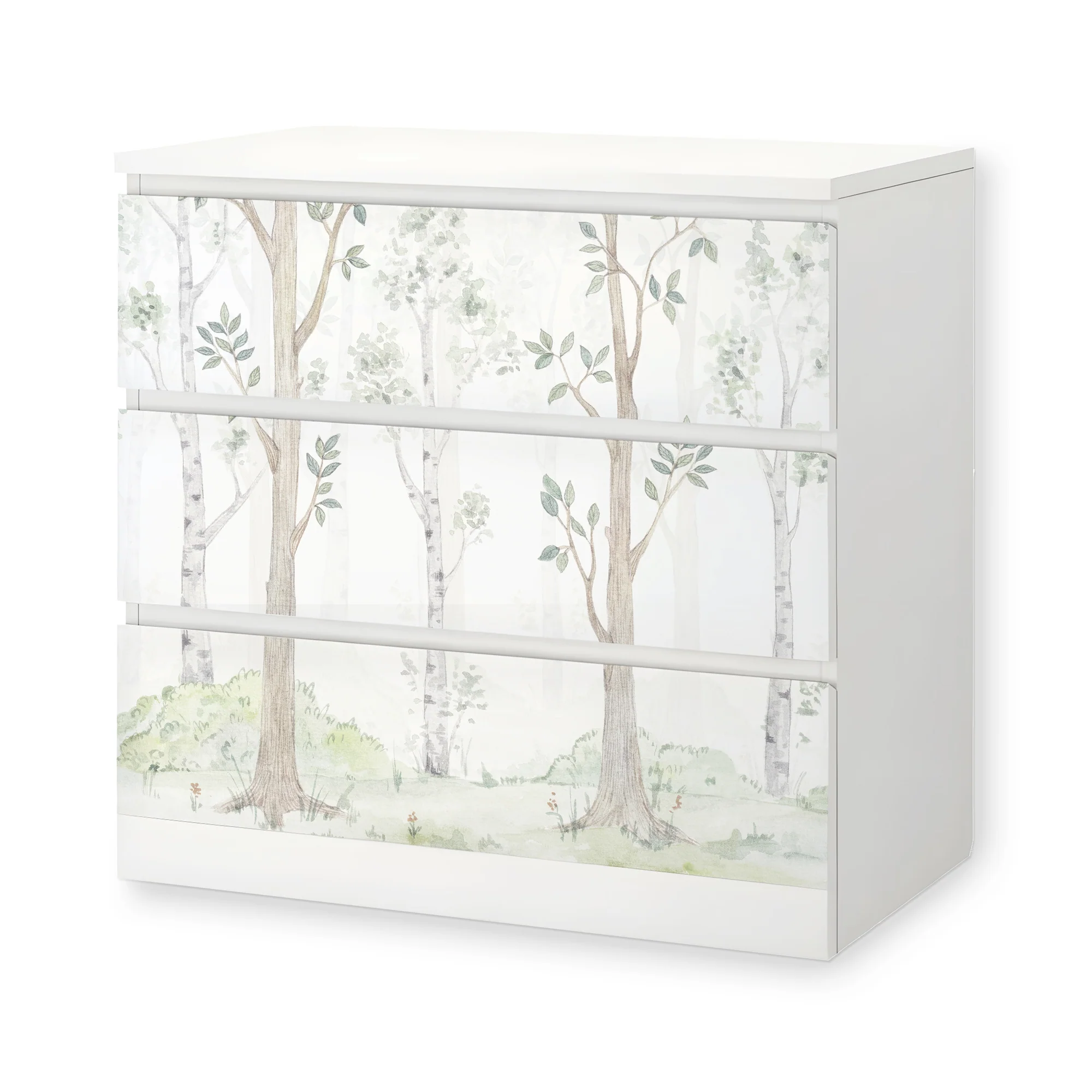 IKEA Malm Möbelfolie Birkenwald Aquarell - Image 5