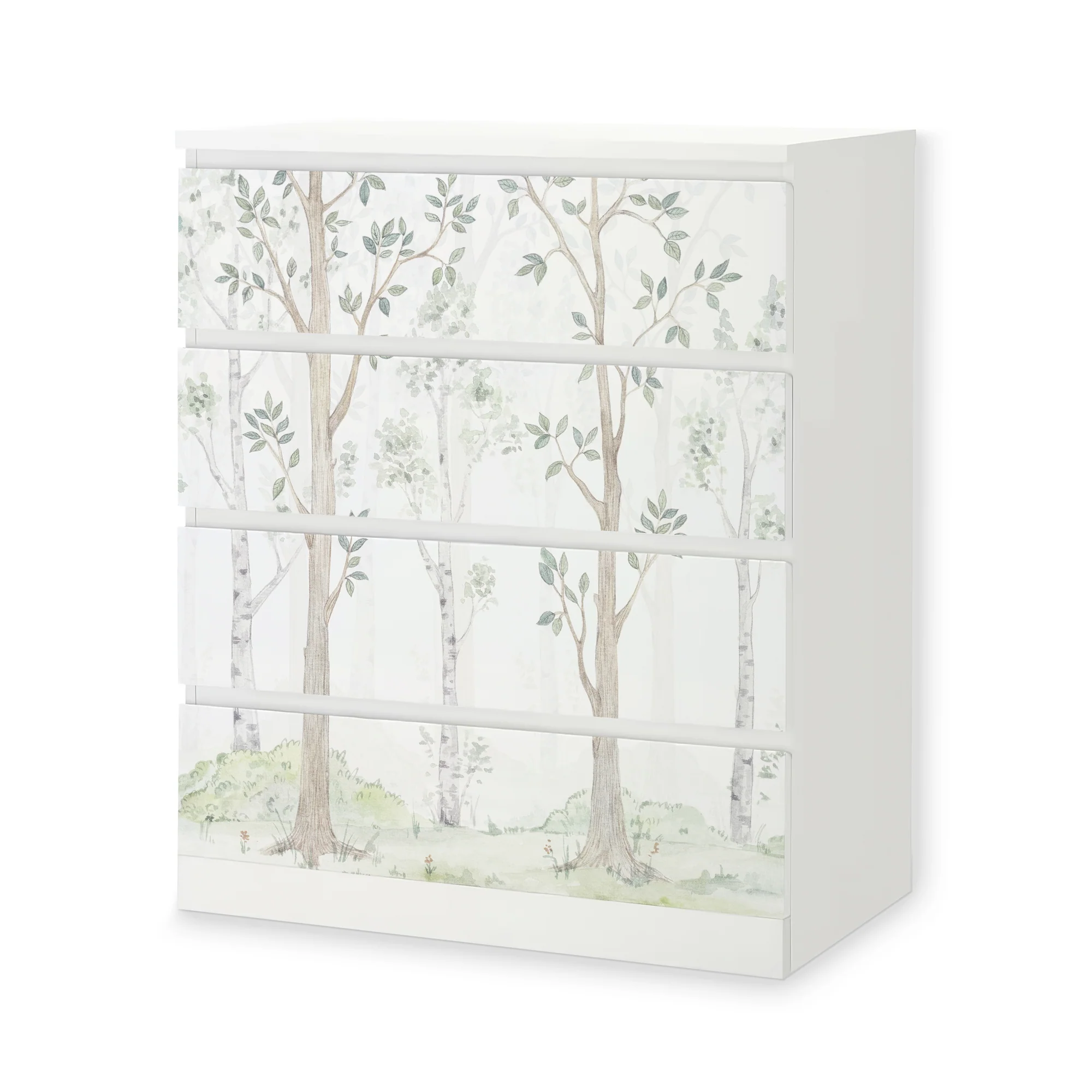 IKEA Malm Möbelfolie Birkenwald Aquarell - Image 6