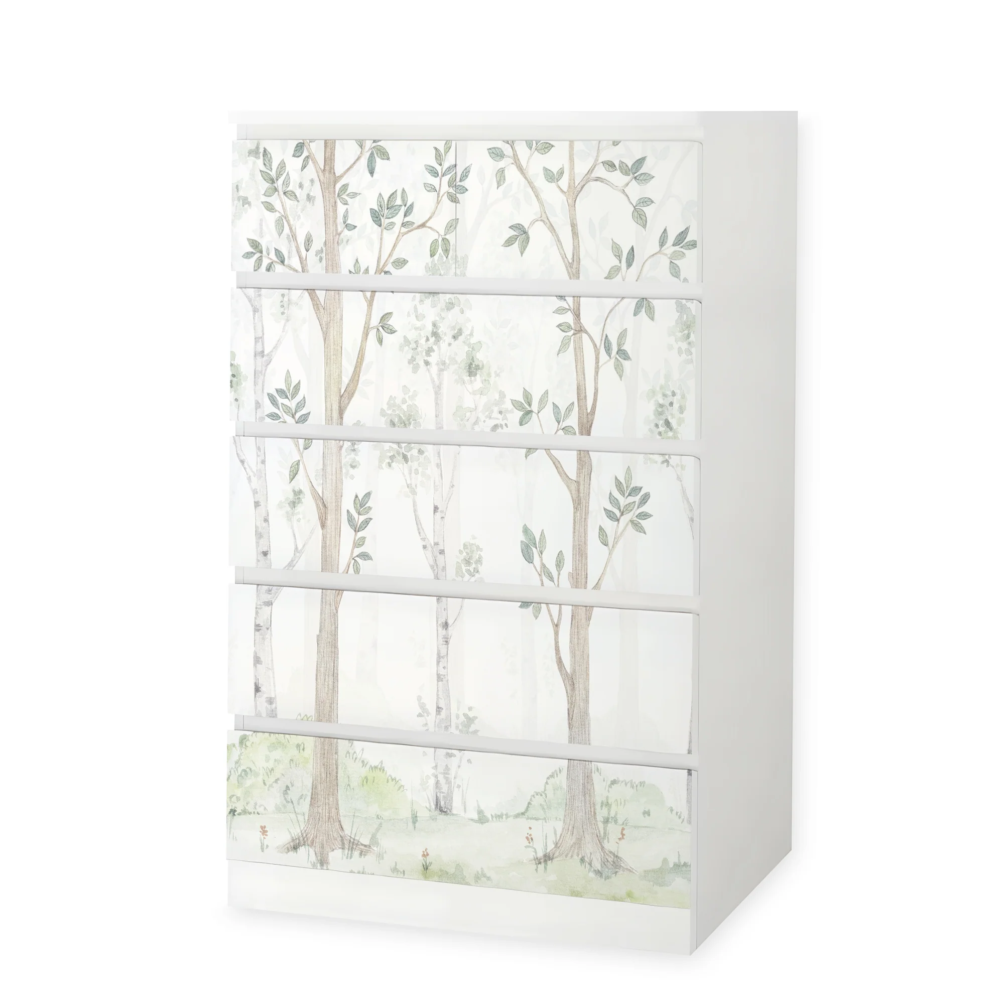 IKEA Malm Möbelfolie Birkenwald Aquarell - Image 7