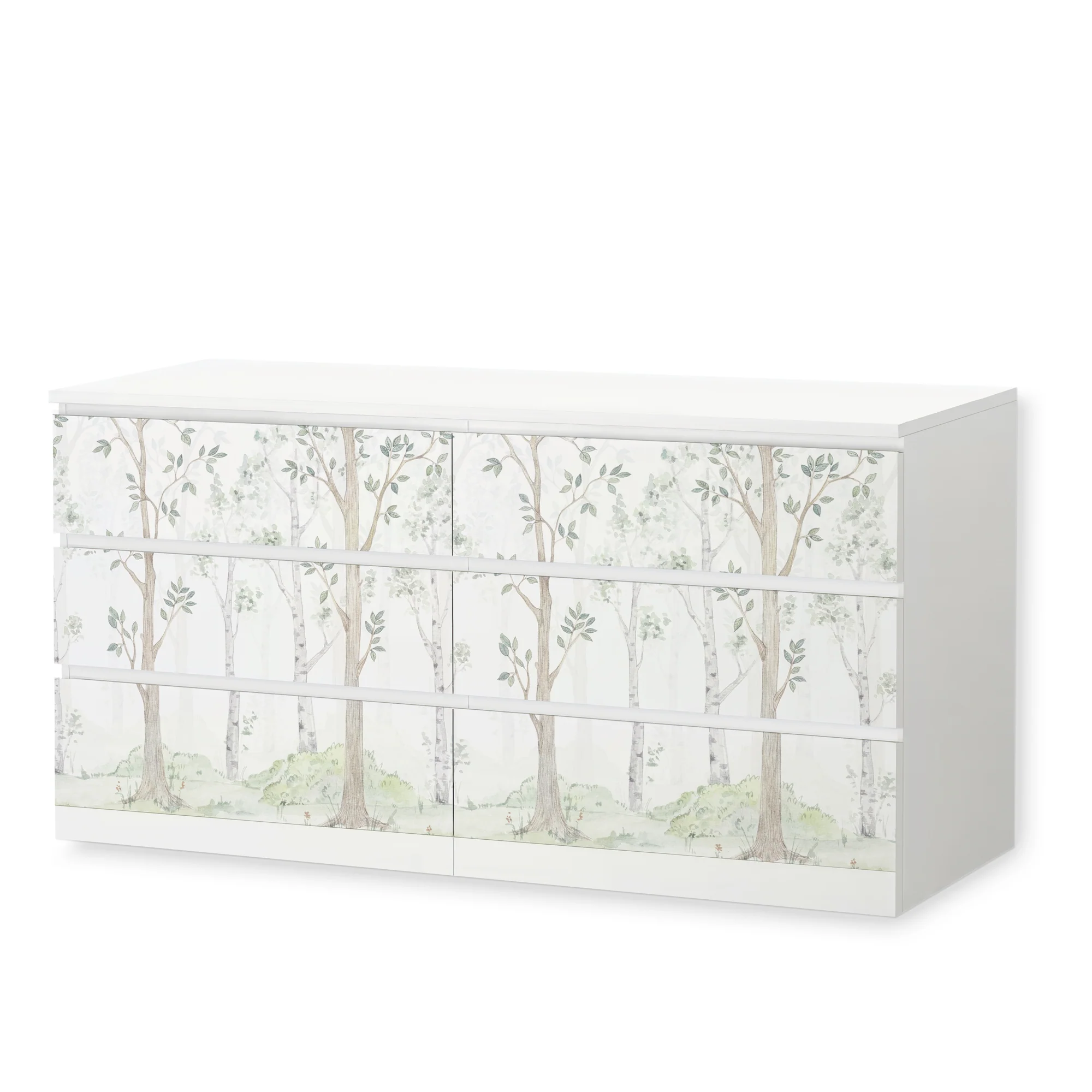 IKEA Malm Möbelfolie Birkenwald Aquarell - Image 8