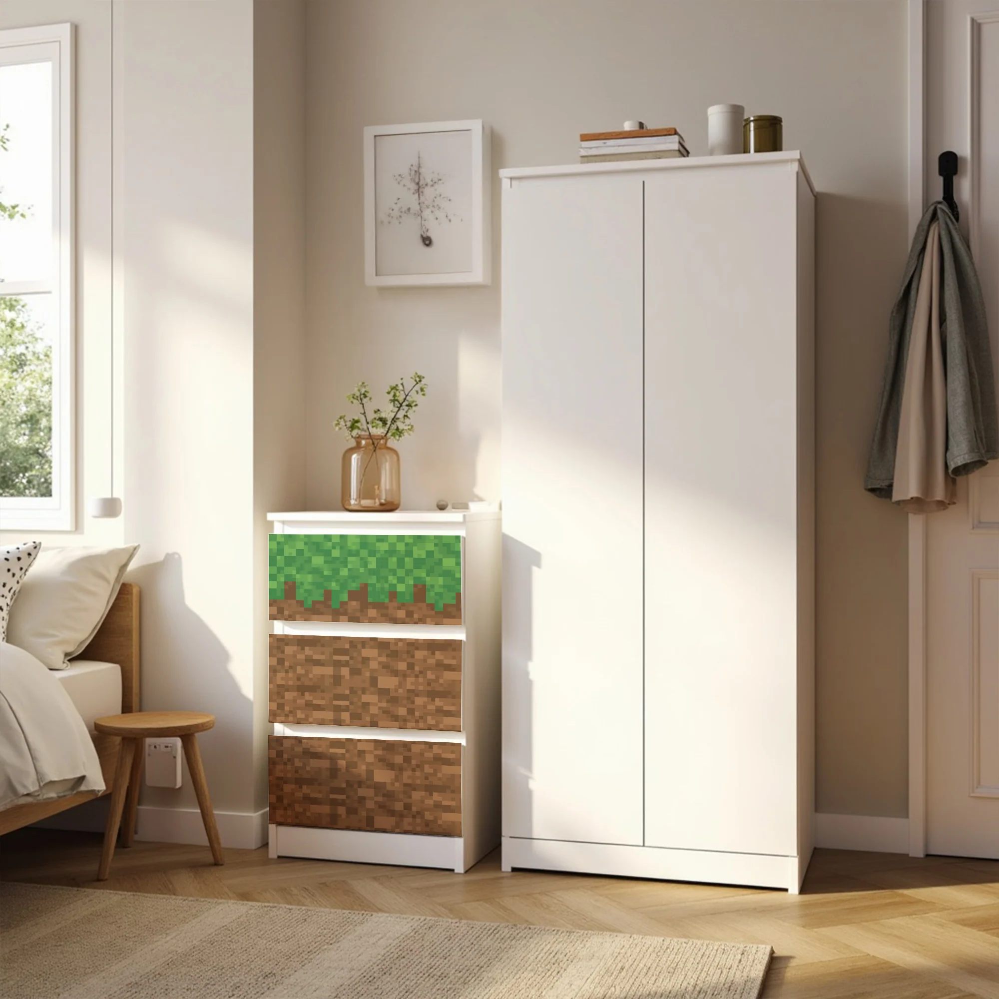 IKEA Malm Möbelfolie Block Dirt - Image 3