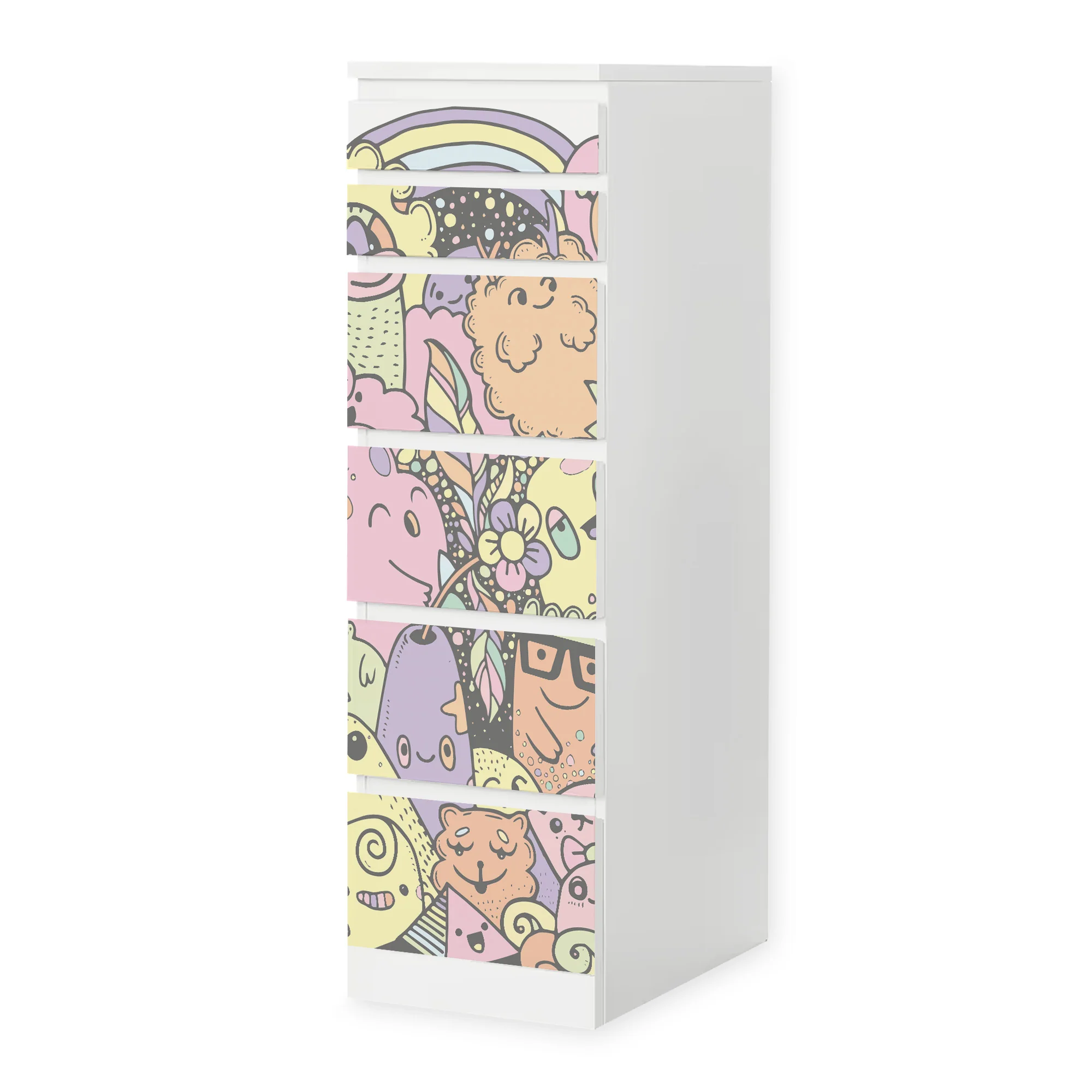 IKEA Malm Möbelfolie Doodle Parade - Image 6