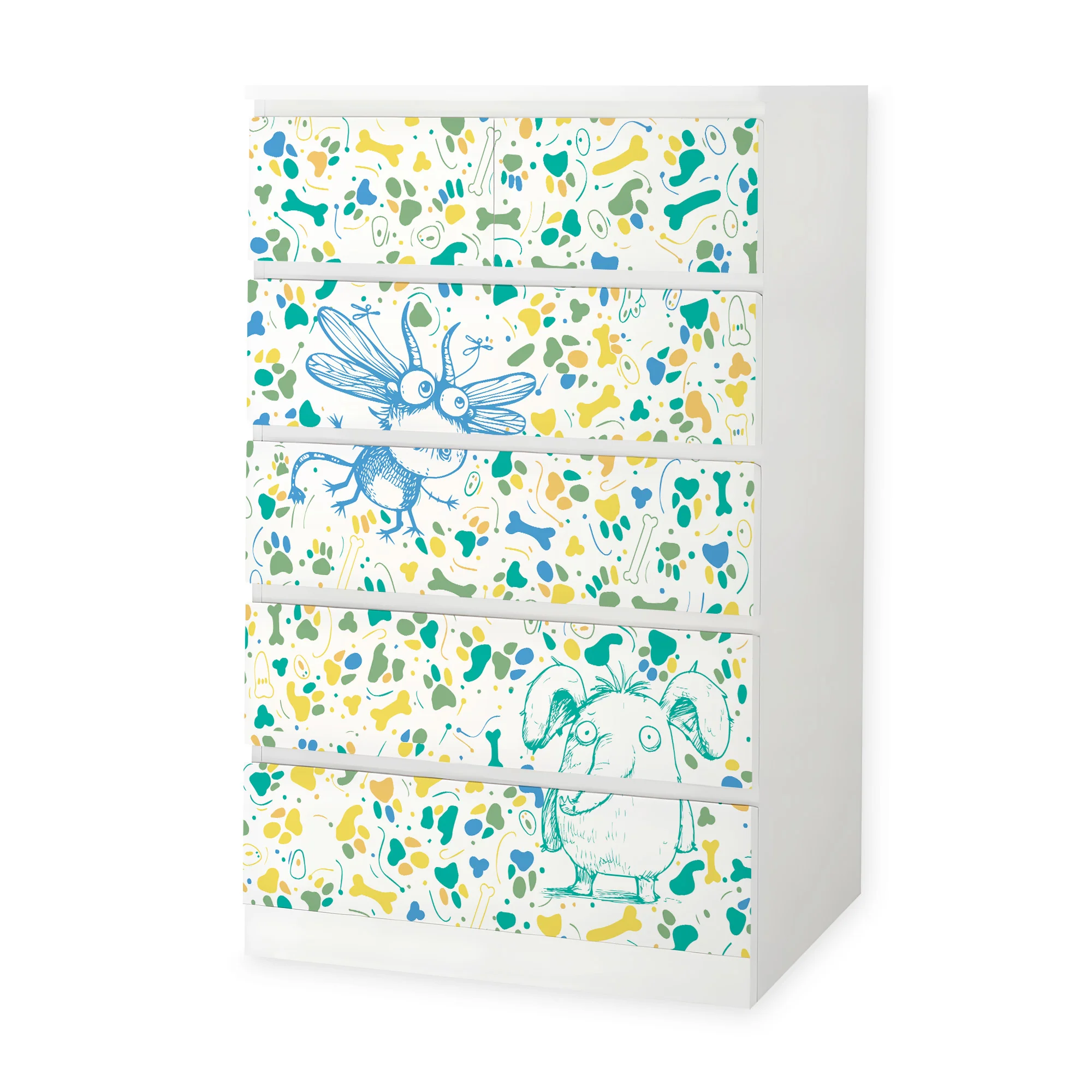 IKEA Malm Möbelfolie Doodle Tiere - Image 10