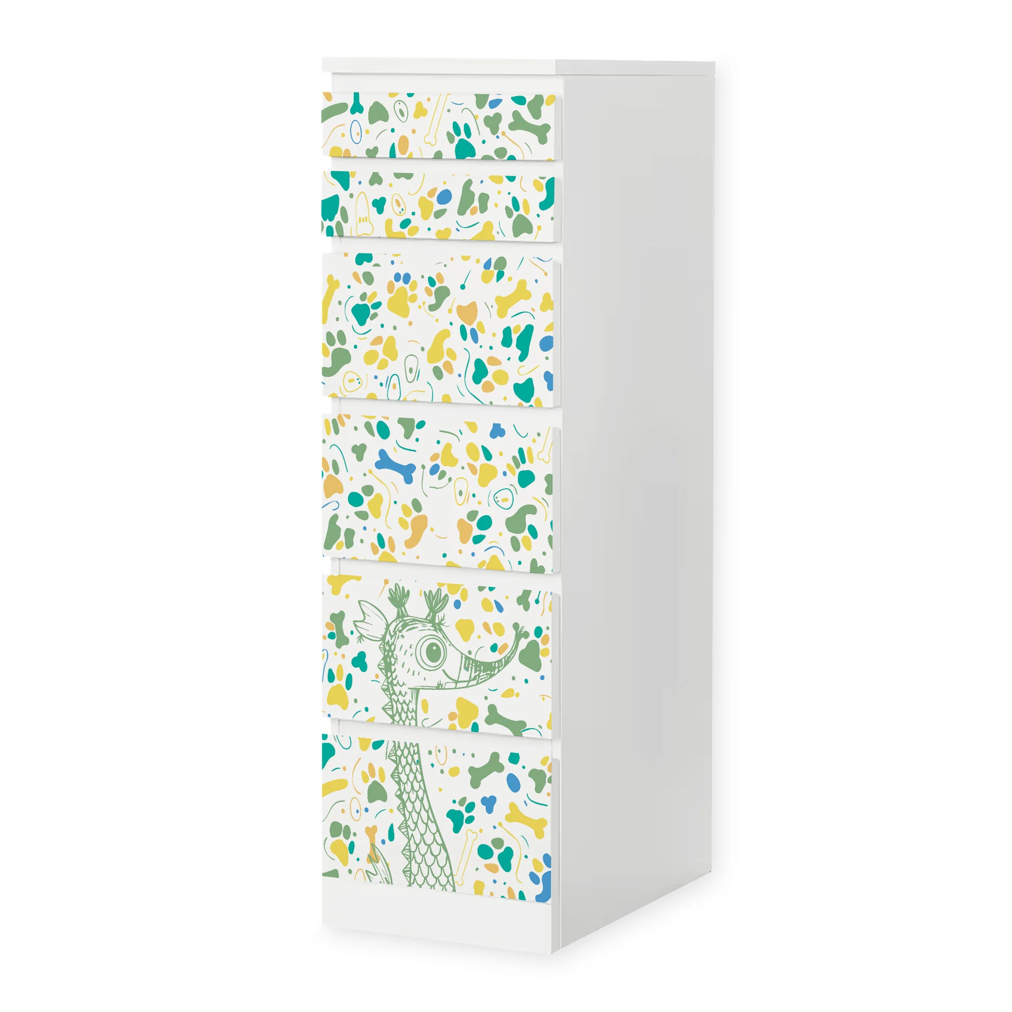 IKEA Malm Möbelfolie Doodle Tiere - Image 7