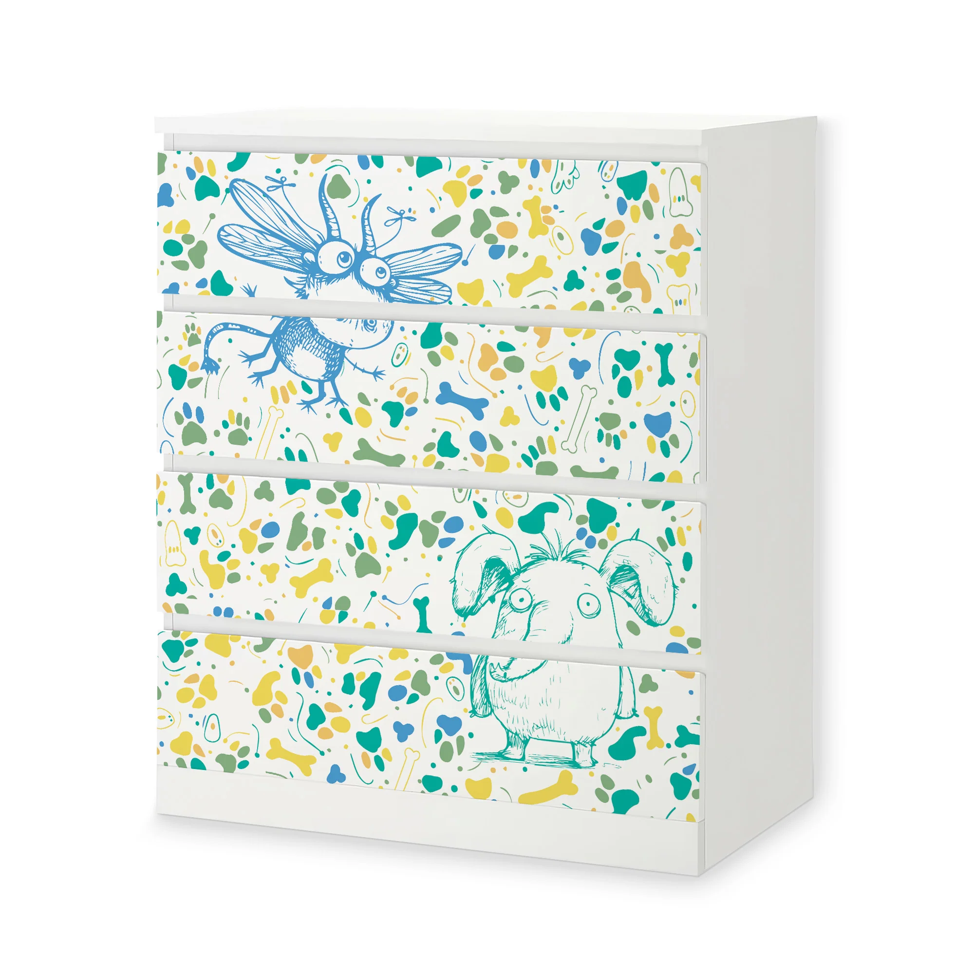 IKEA Malm Möbelfolie Doodle Tiere - Image 9