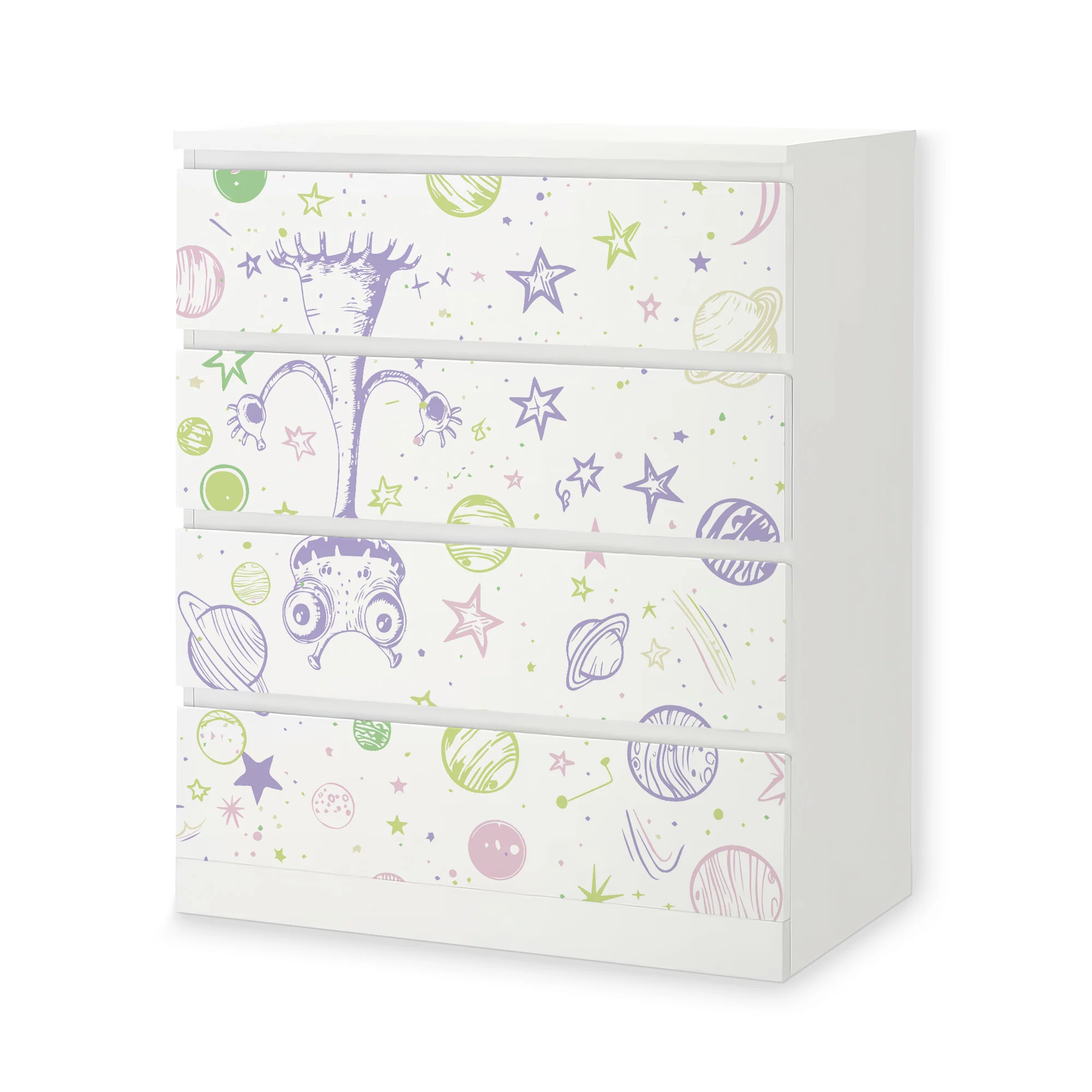 IKEA Malm Möbelfolie Doodle Weltraum - Image 10