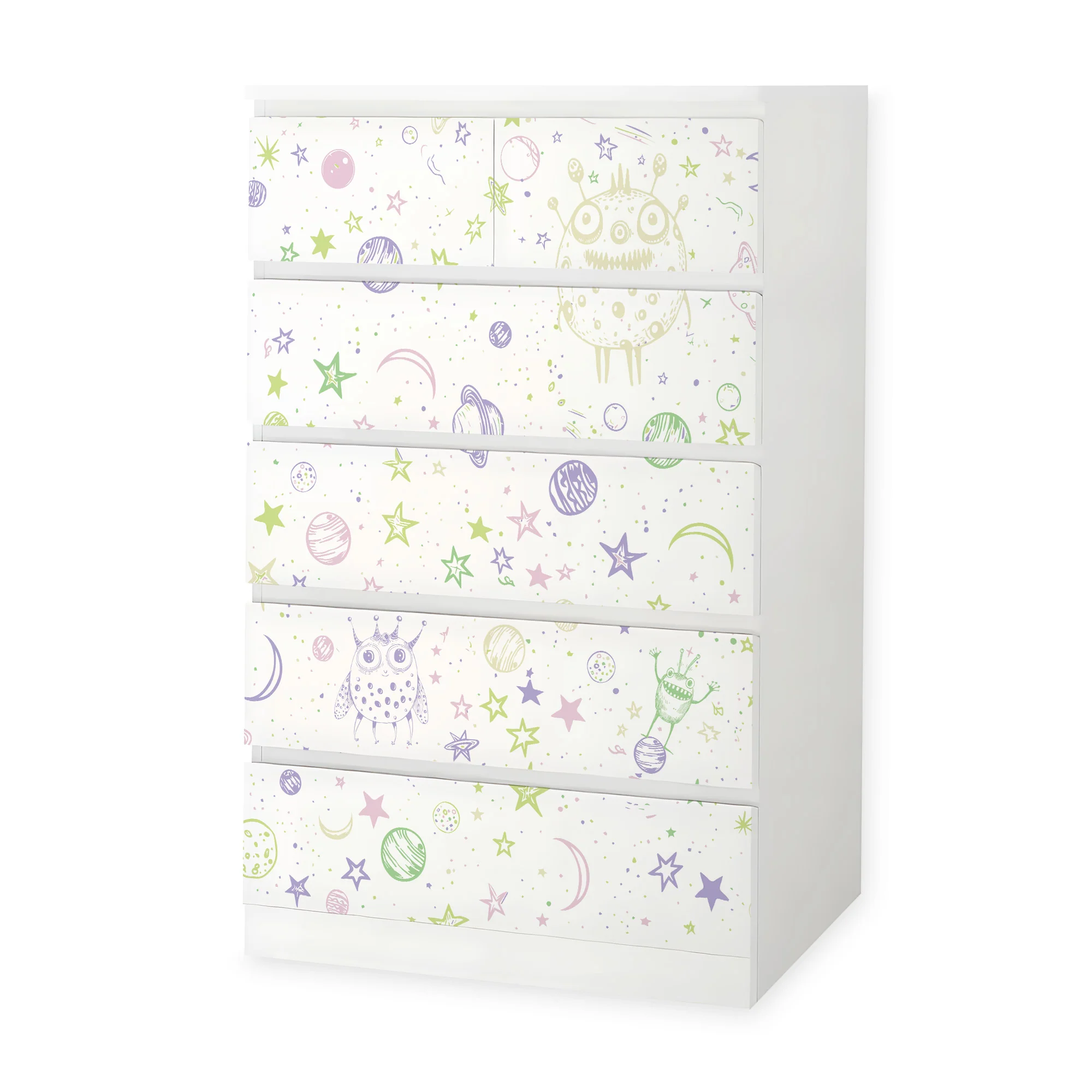 IKEA Malm Möbelfolie Doodle Weltraum - Image 11