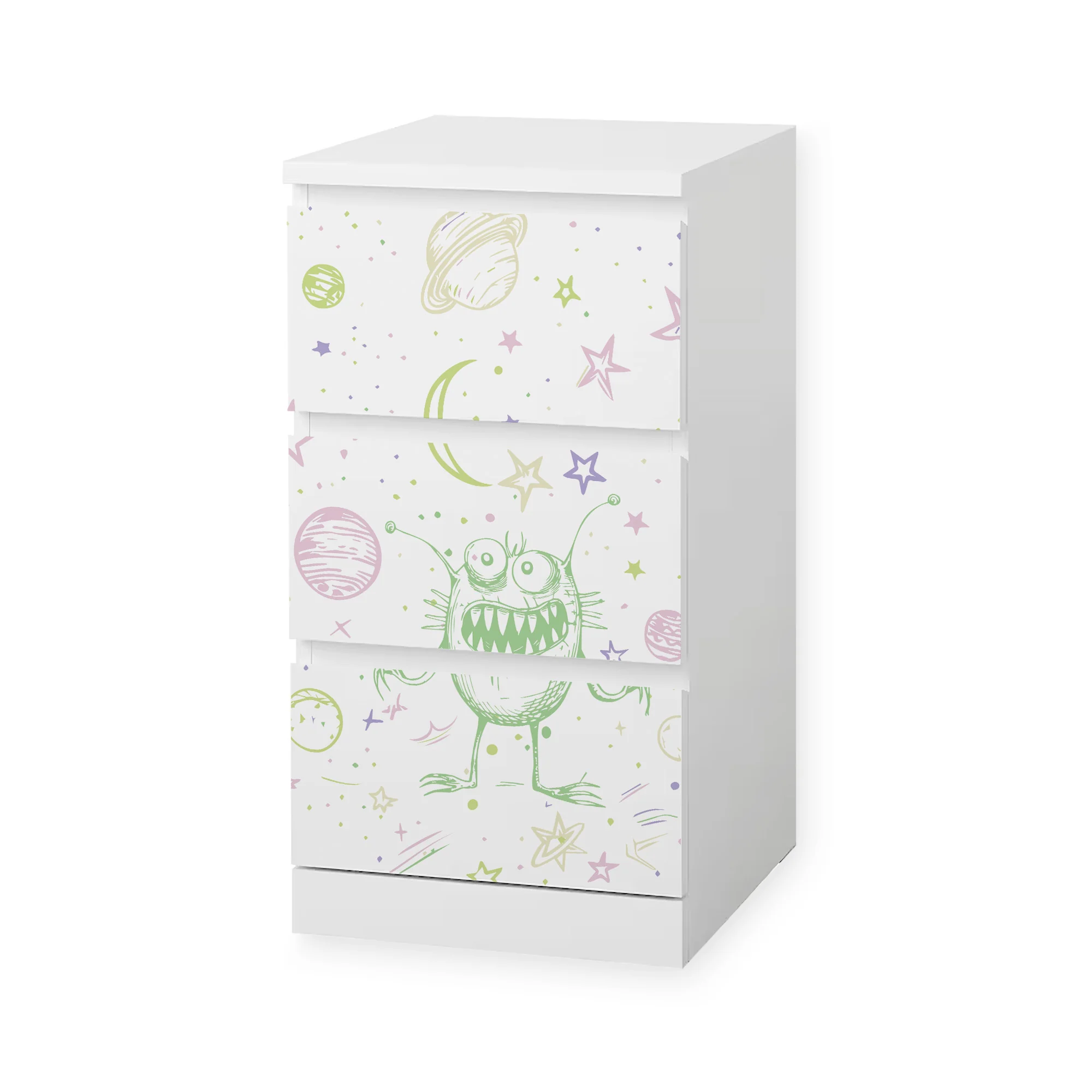 IKEA Malm Möbelfolie Doodle Weltraum - Image 7