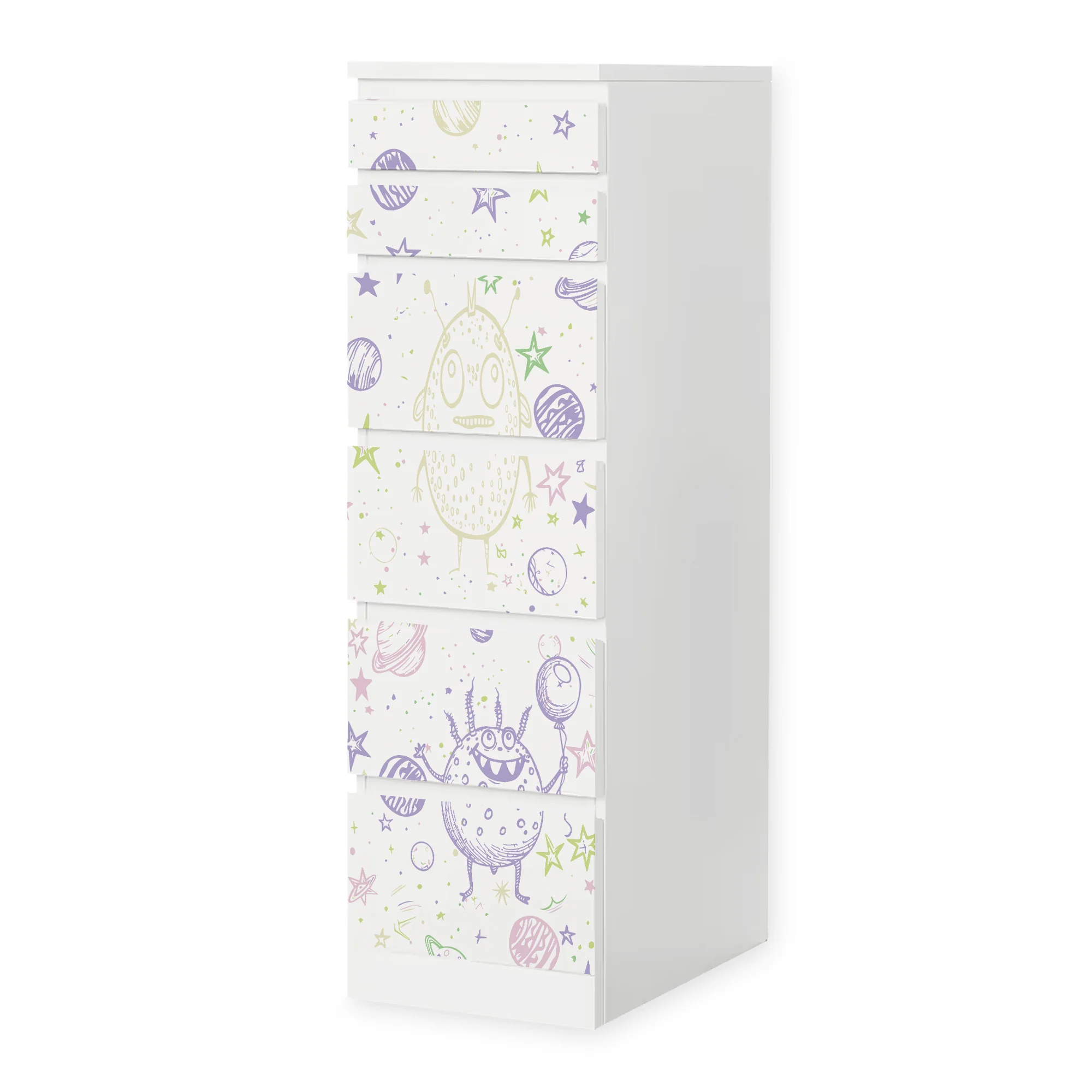 IKEA Malm Möbelfolie Doodle Weltraum - Image 8