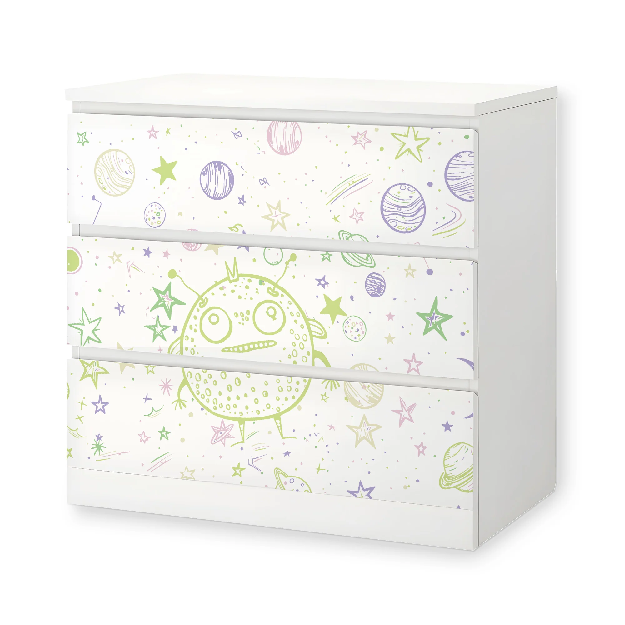 IKEA Malm Möbelfolie Doodle Weltraum - Image 9