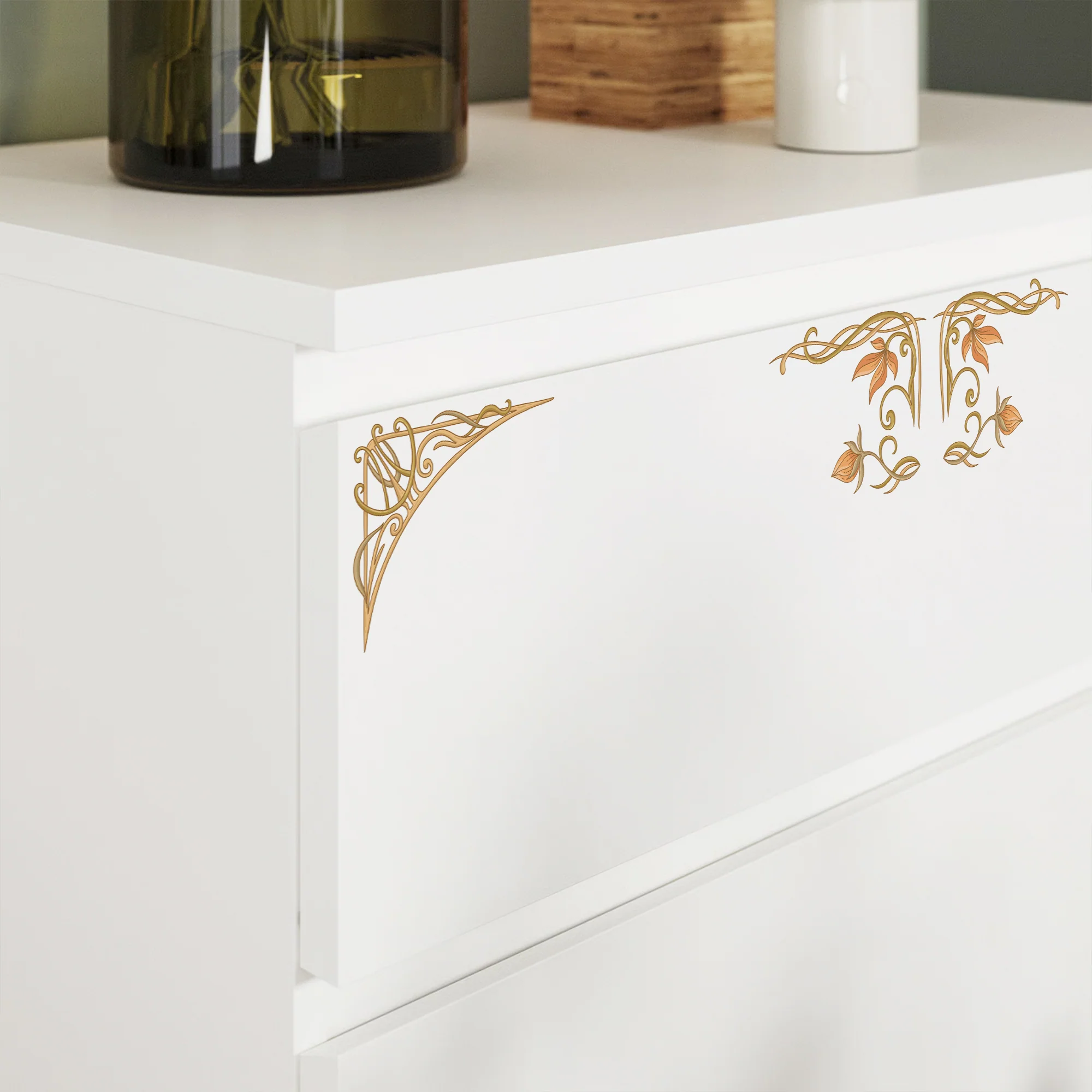 IKEA Malm Möbelfolie Jugendstil Rahmen - Image 3