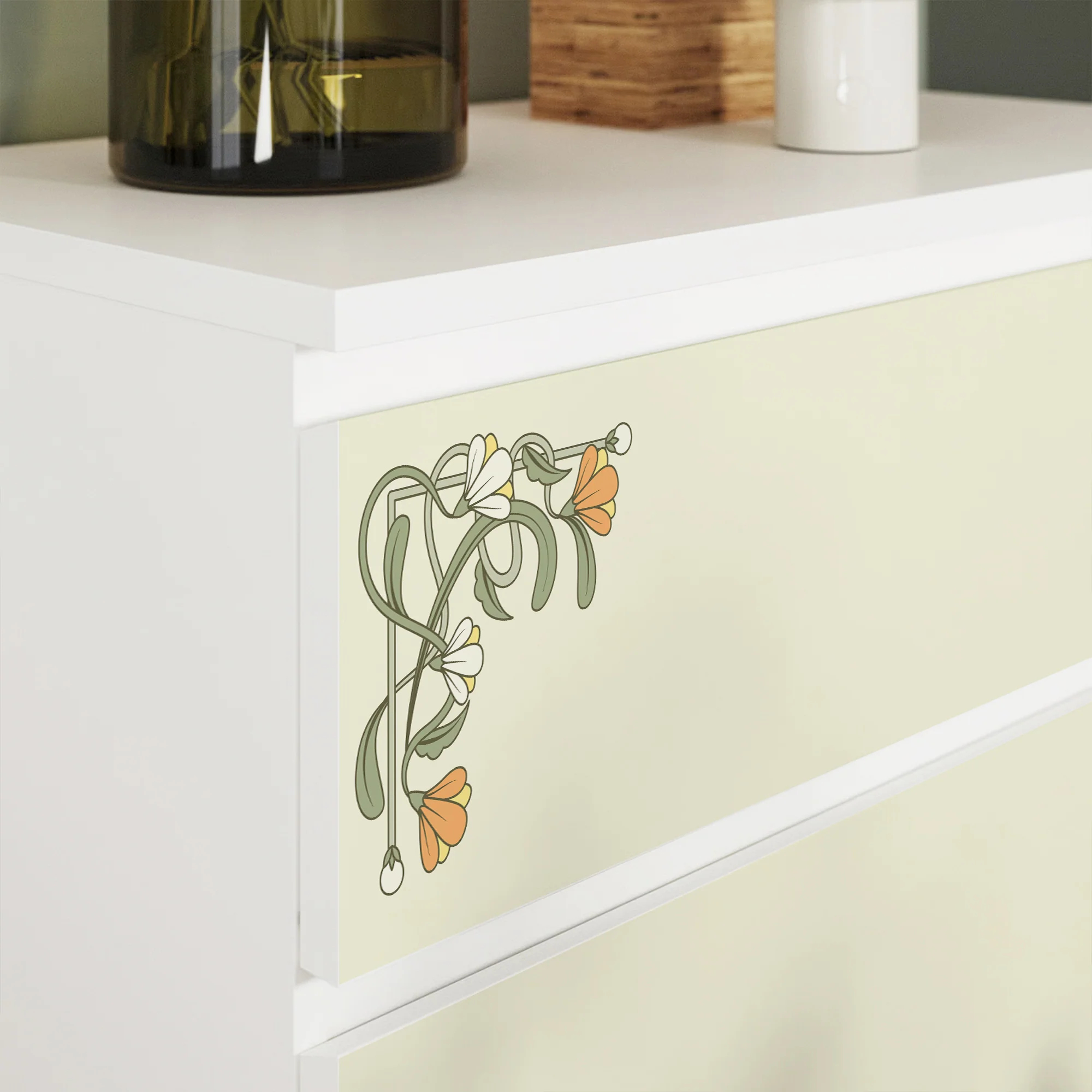 IKEA Malm Möbelfolie Jugendstil Ranken - Image 3