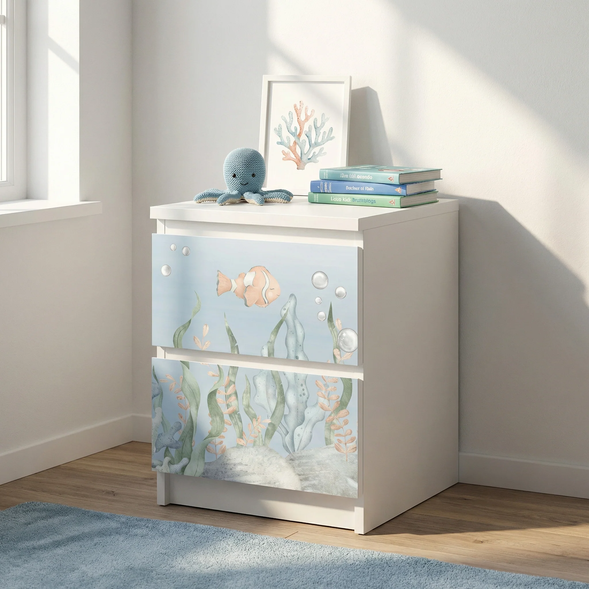 IKEA Malm Möbelfolie Meeresboden - Image 3