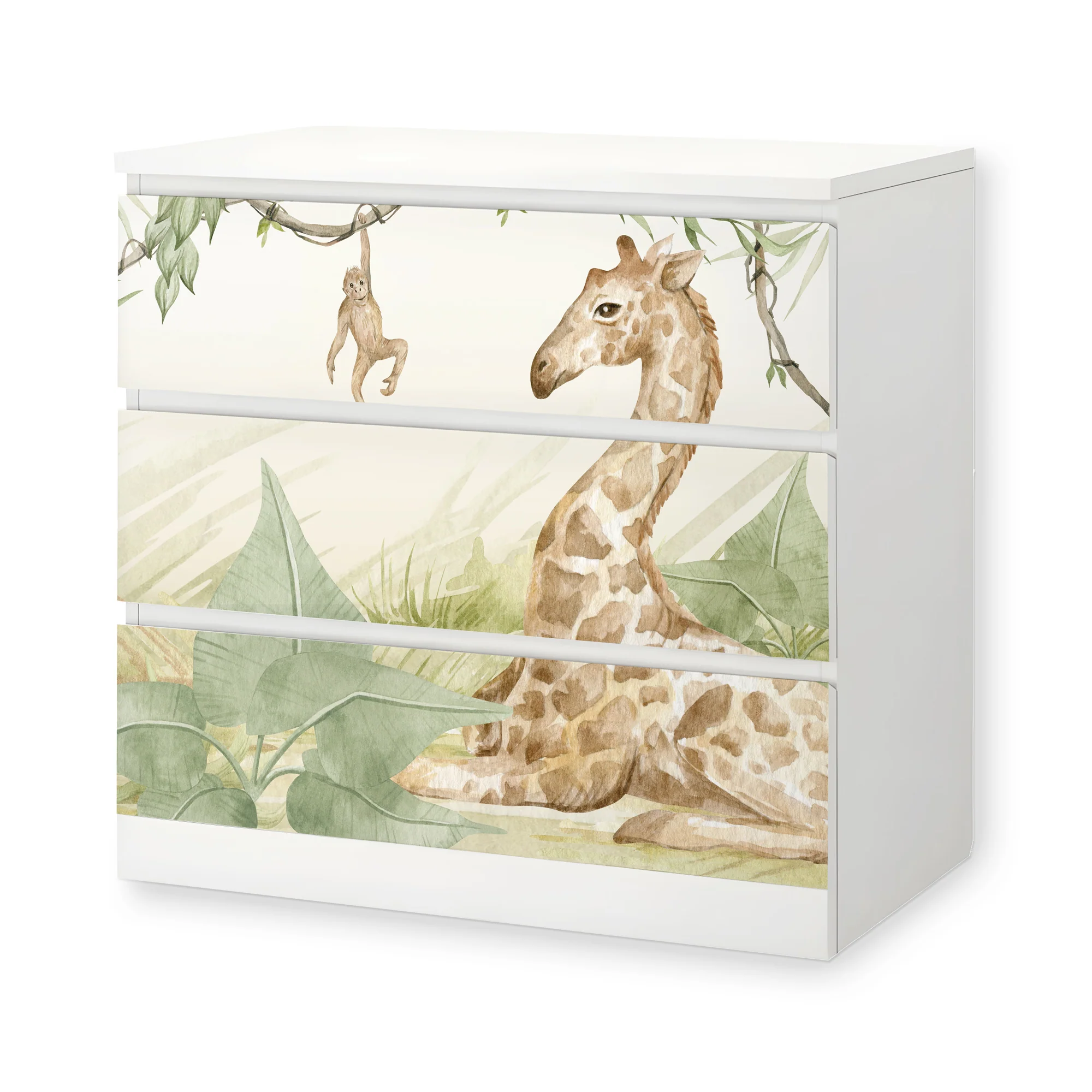 IKEA Malm Möbelfolie Safari Aquarell - Image 6