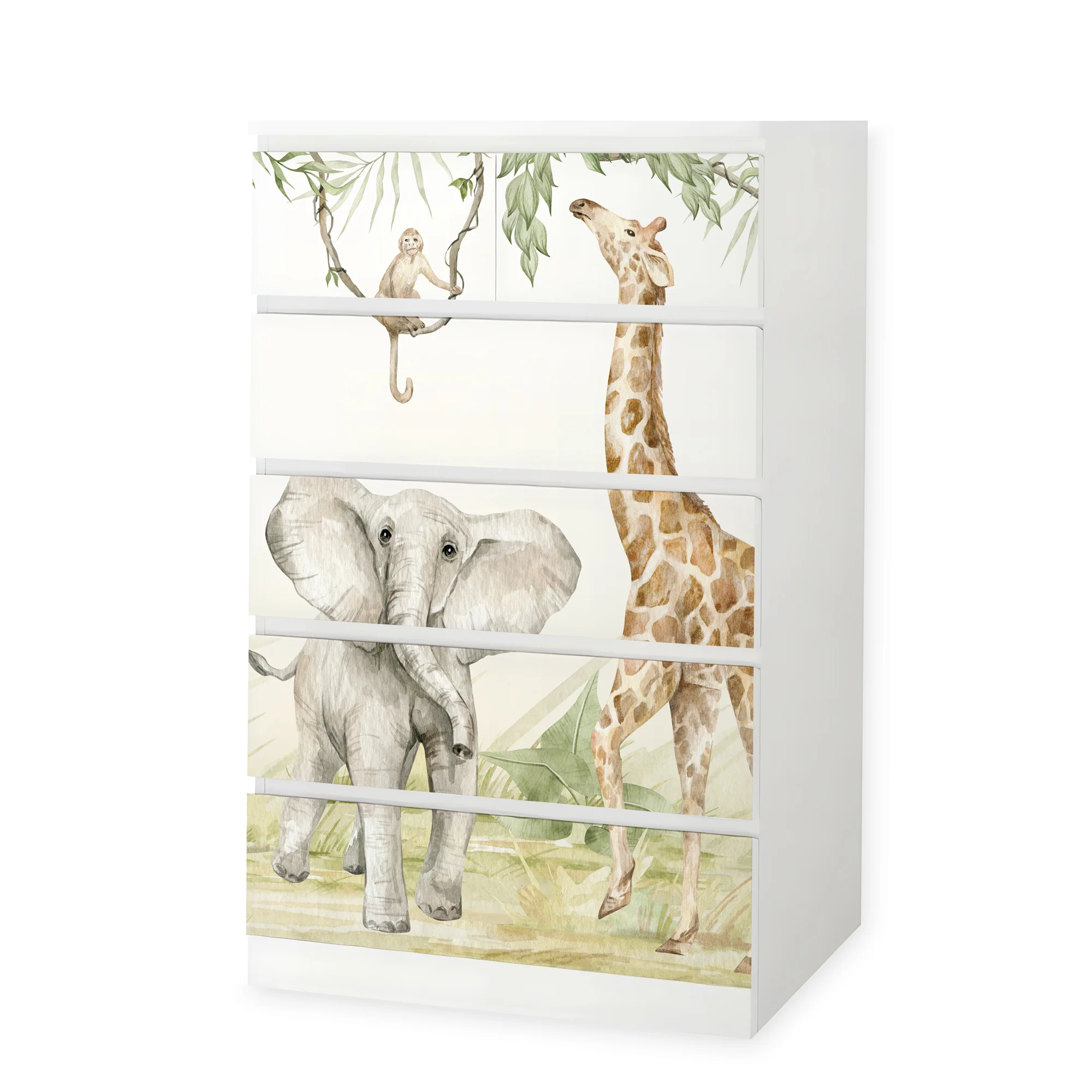 IKEA Malm Möbelfolie Safari Aquarell - Image 8