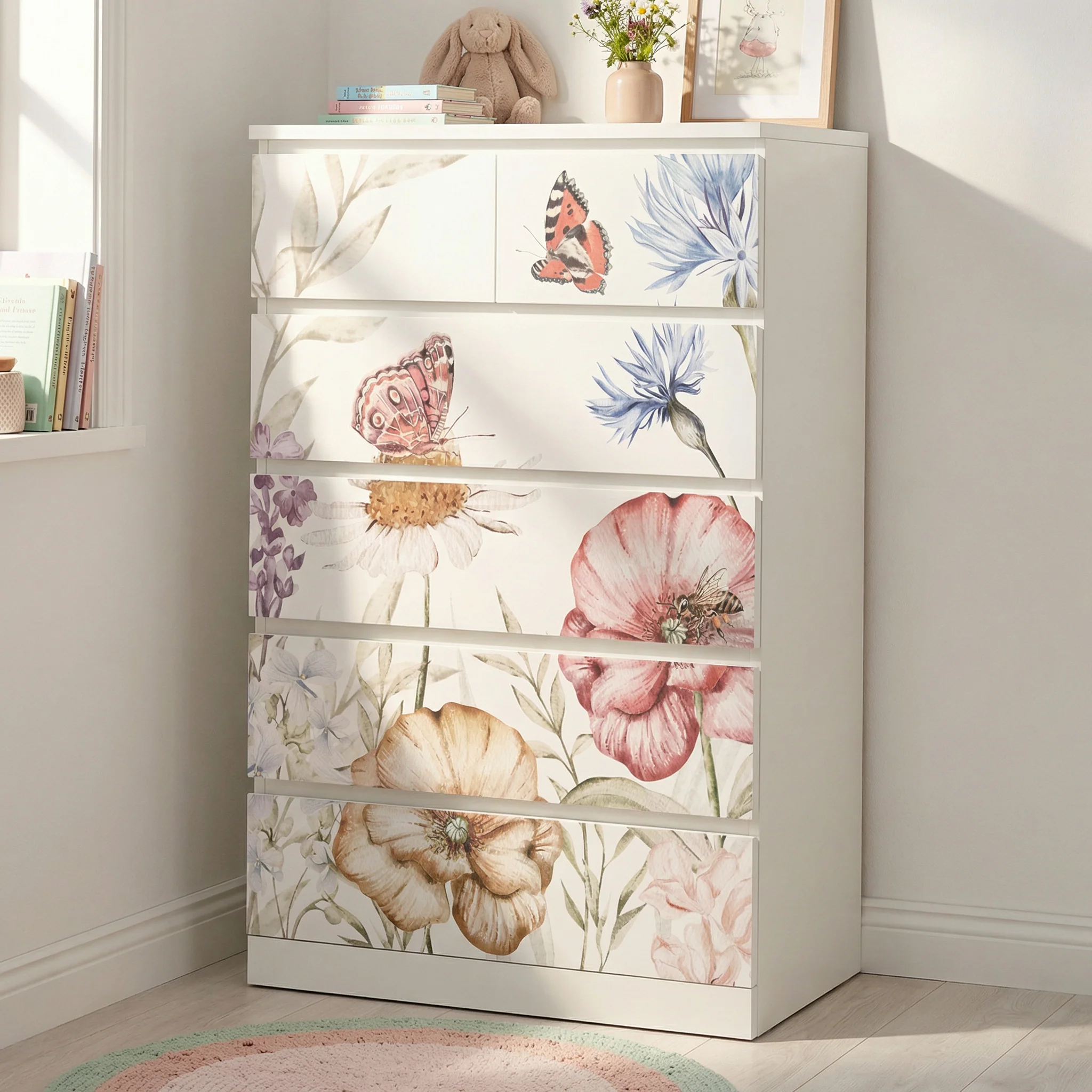 IKEA Malm Möbelfolie Schmetter­lings­garten - Image 3