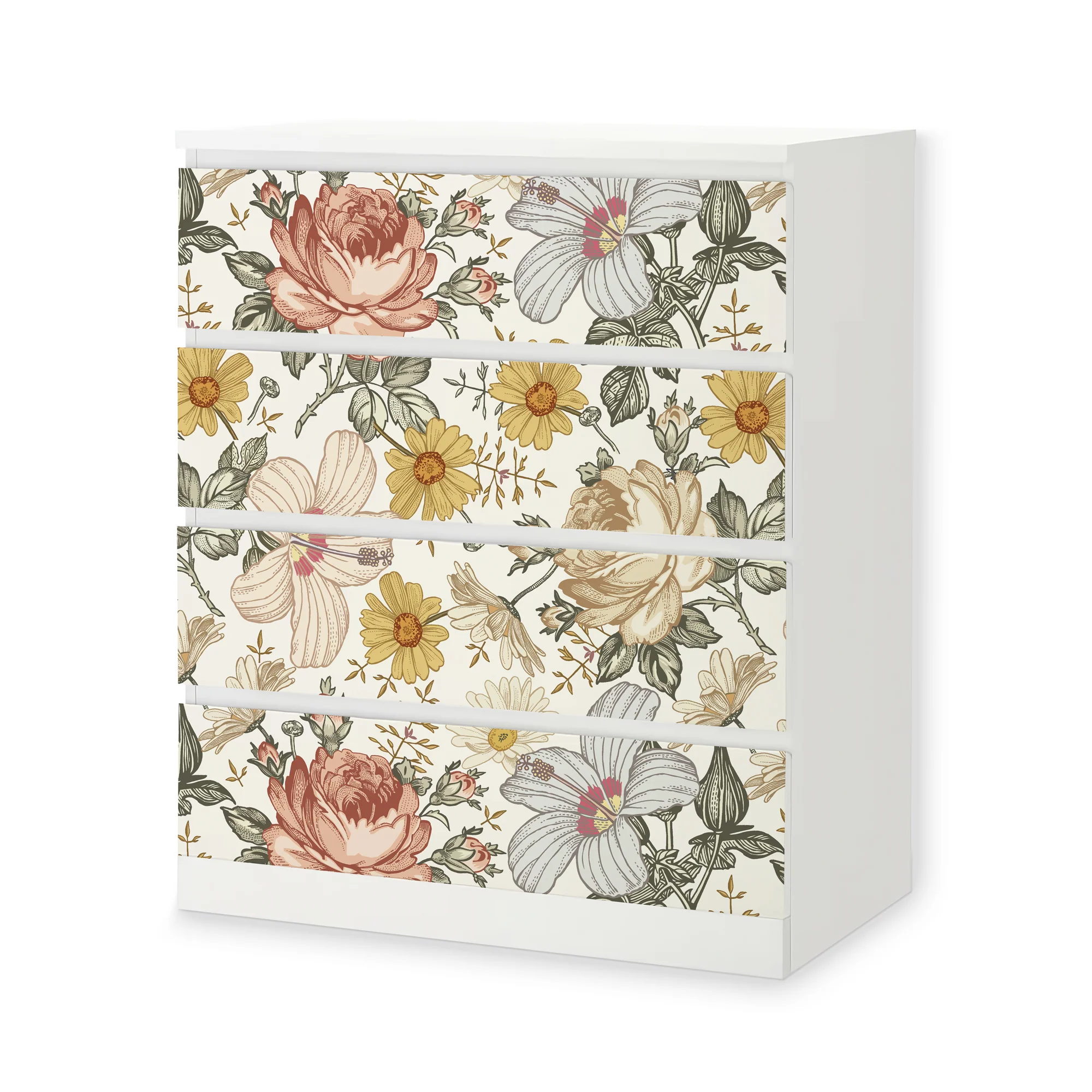 IKEA Malm Möbelfolie Vintage Blumen - Image 6
