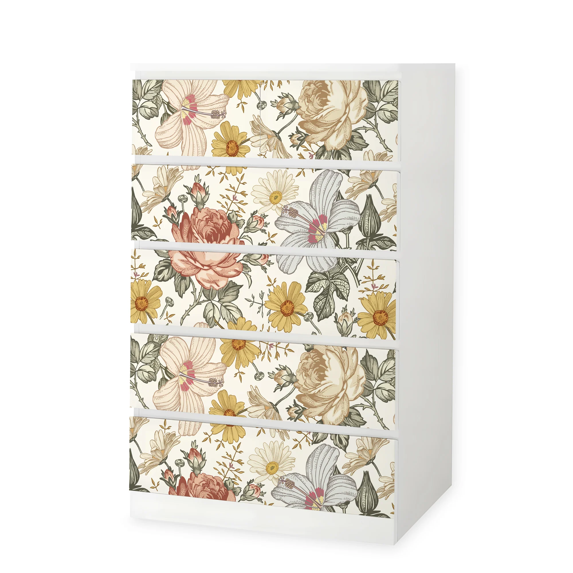 IKEA Malm Möbelfolie Vintage Blumen - Image 7