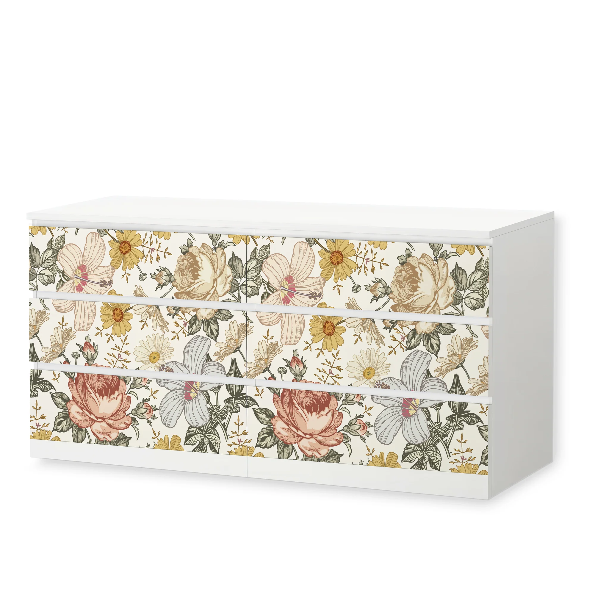 IKEA Malm Möbelfolie Vintage Blumen - Image 8