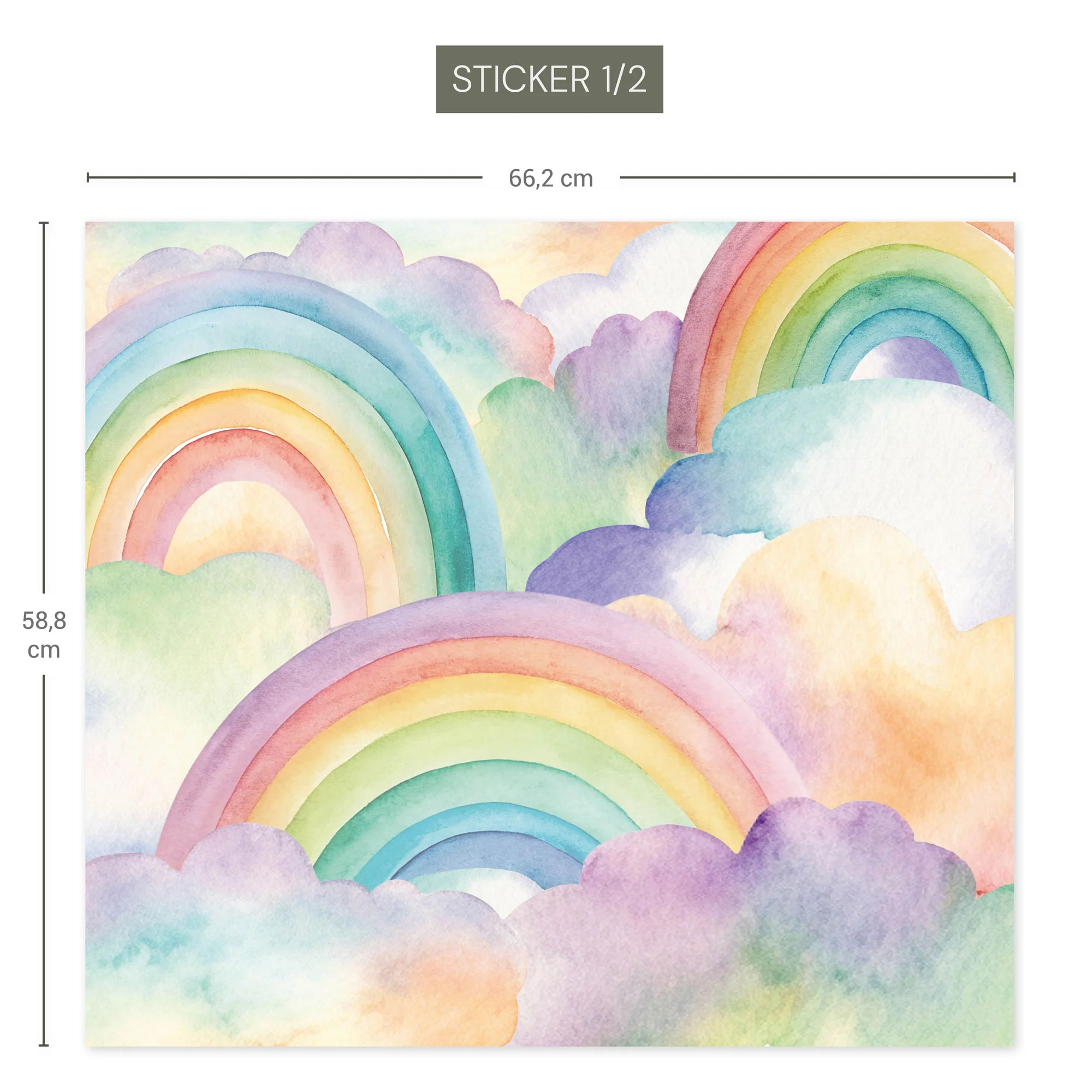 IKEA Smågöra Möbel­folien Aquarell Regen­bogen - Image 3