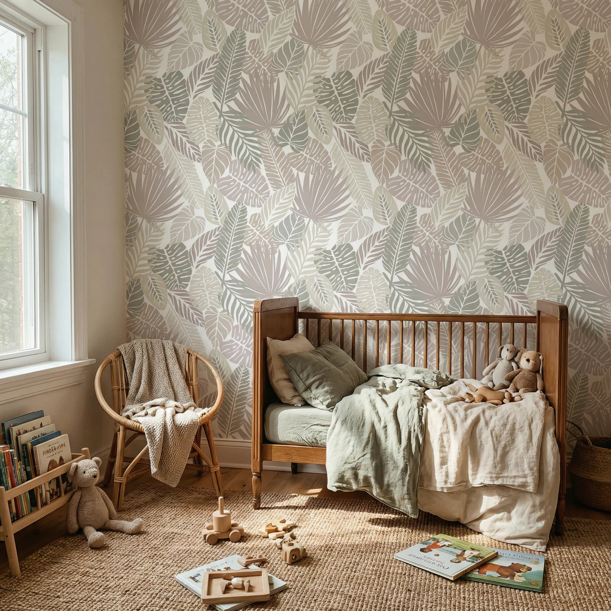 Kindertapete Blät­termus­ter - Image 3
