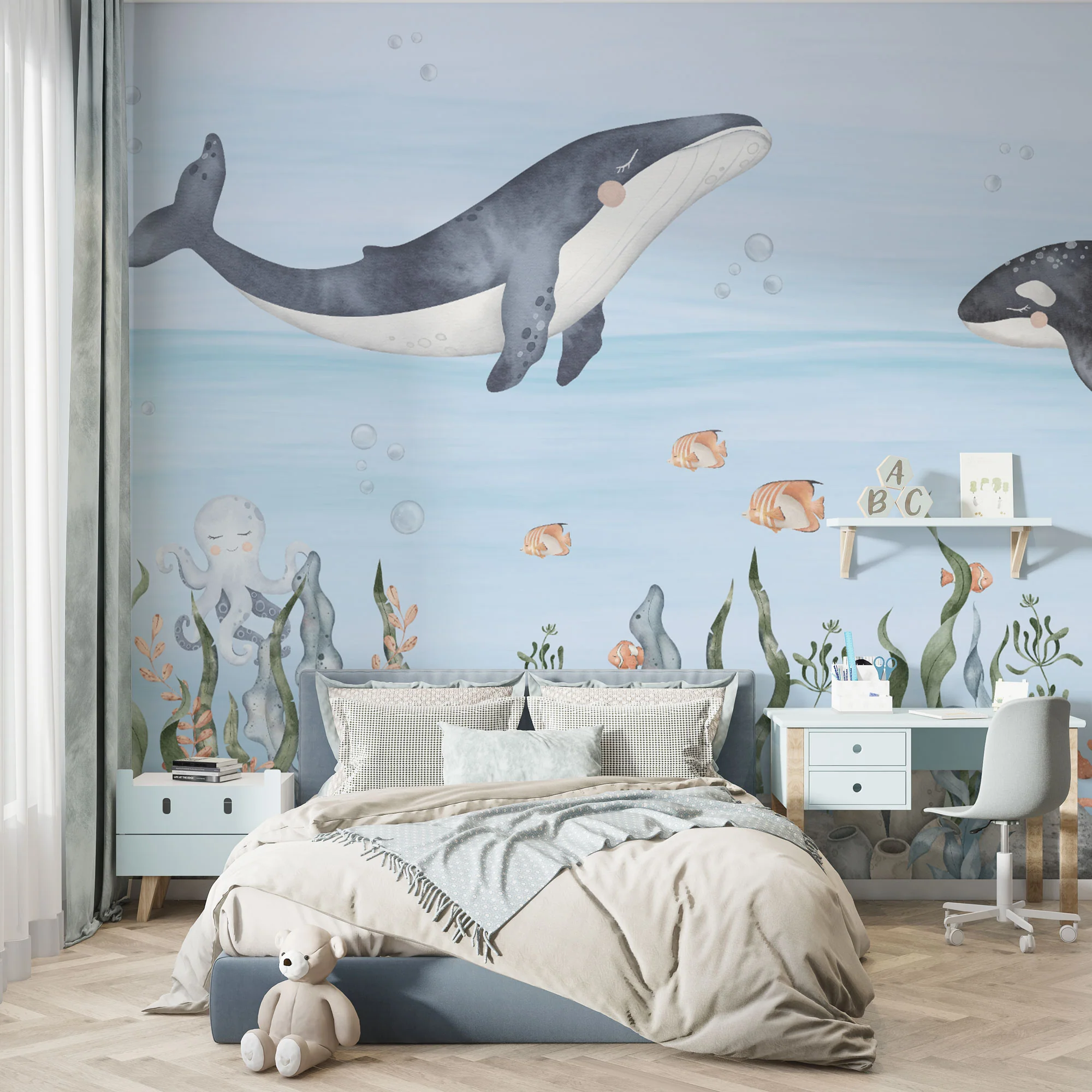 Kindertapete Meeresboden Tiere - Image 3