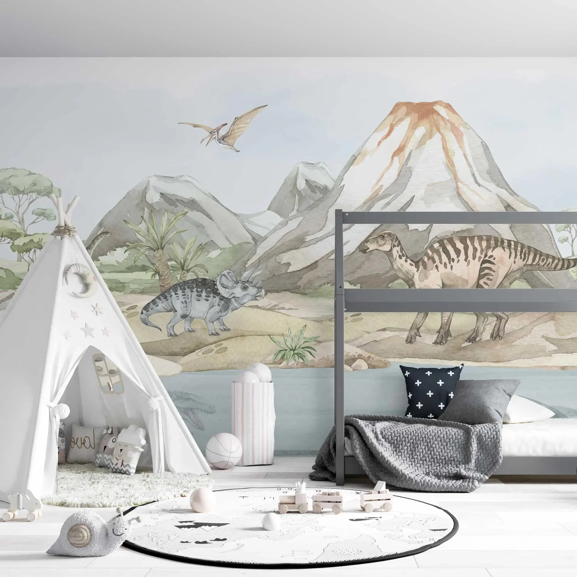 Kindertapete Pastell Dinosau­rier - Image 3