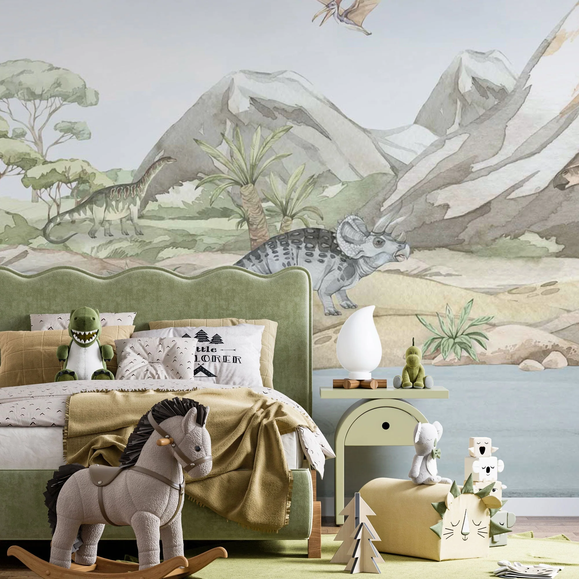 Kindertapete Pastell Dinosau­rier - Image 4