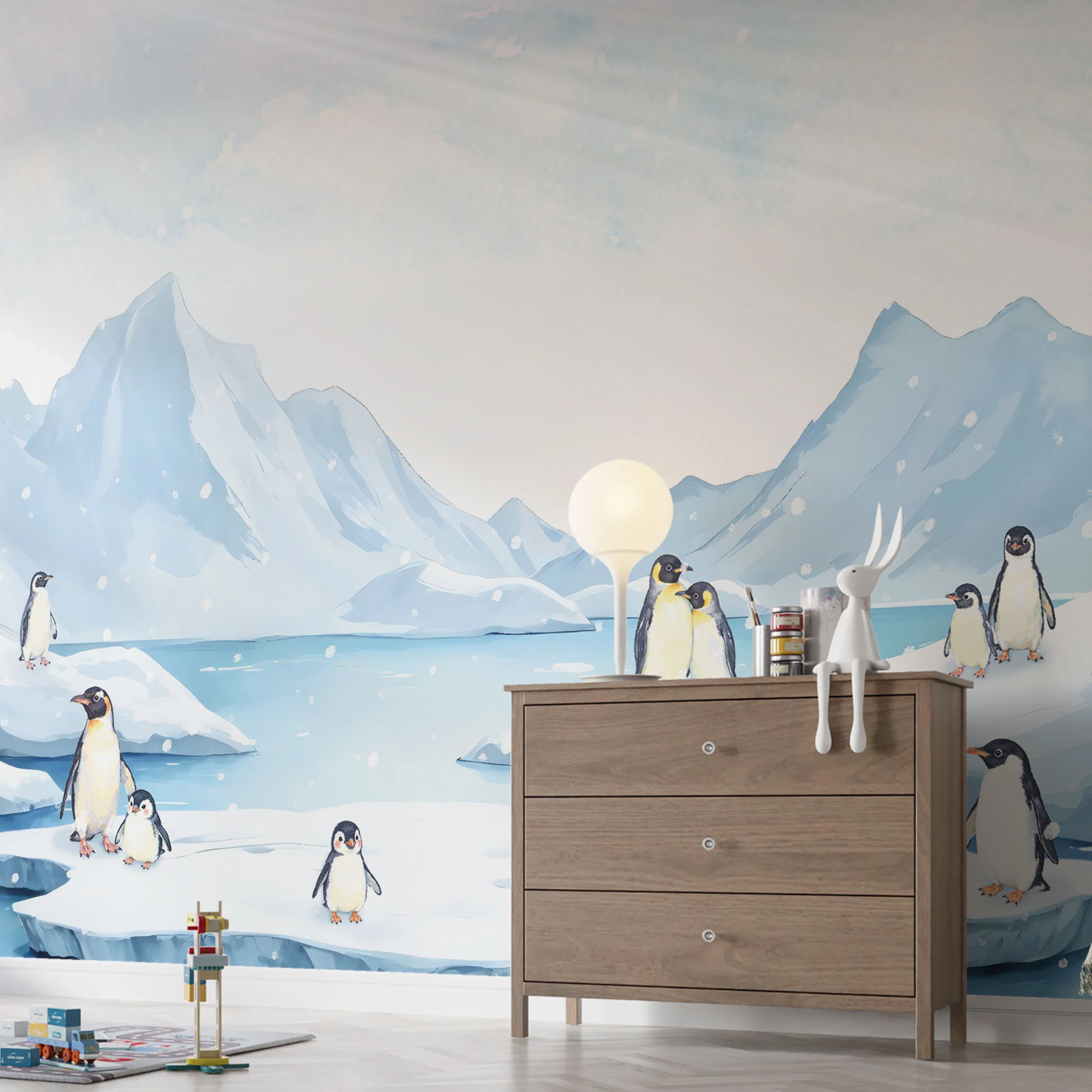 Kindertapete Pinguine Antarktis Schnee - Image 4