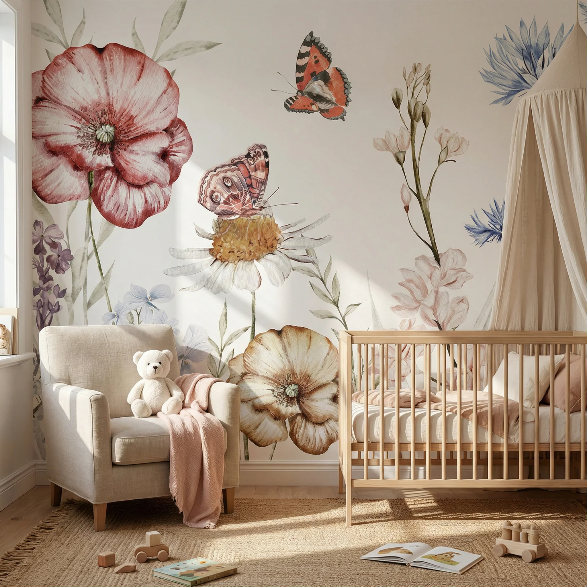 Kindertapete Schmetter­lings­garten - Image 4