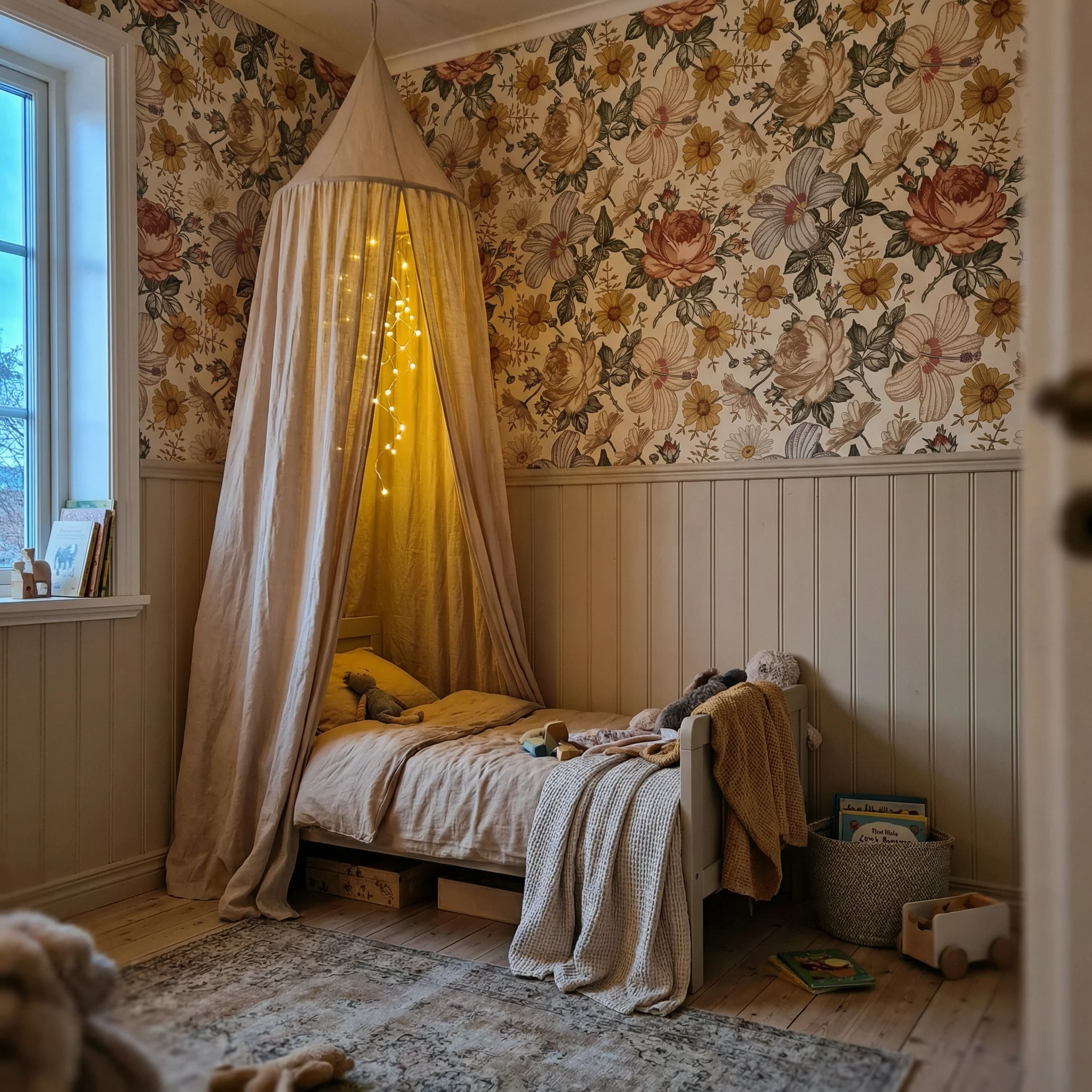 Kindertapete Vintage Blumen­wand - Image 5