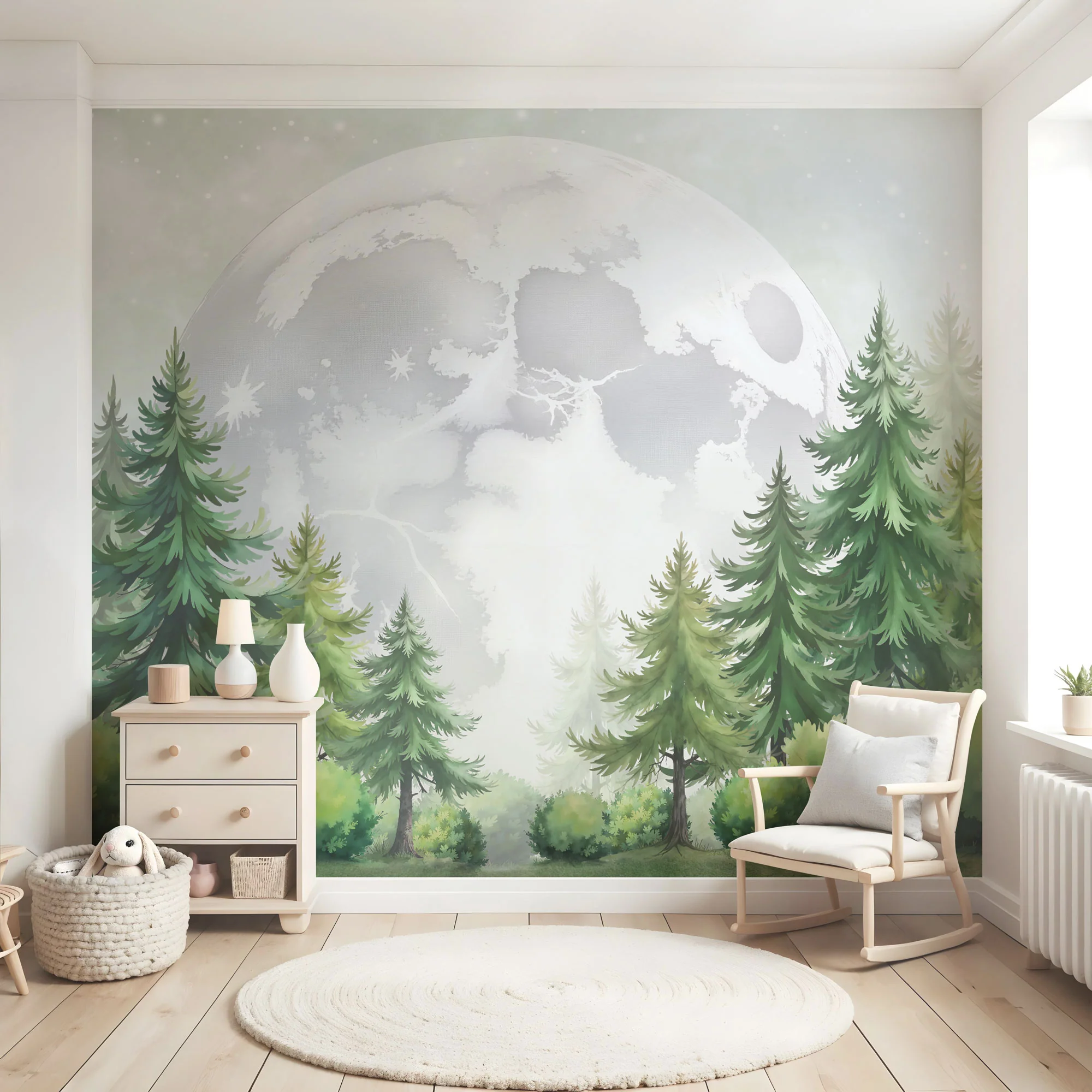 Kinder­tapete Wald mit Mond - Image 3