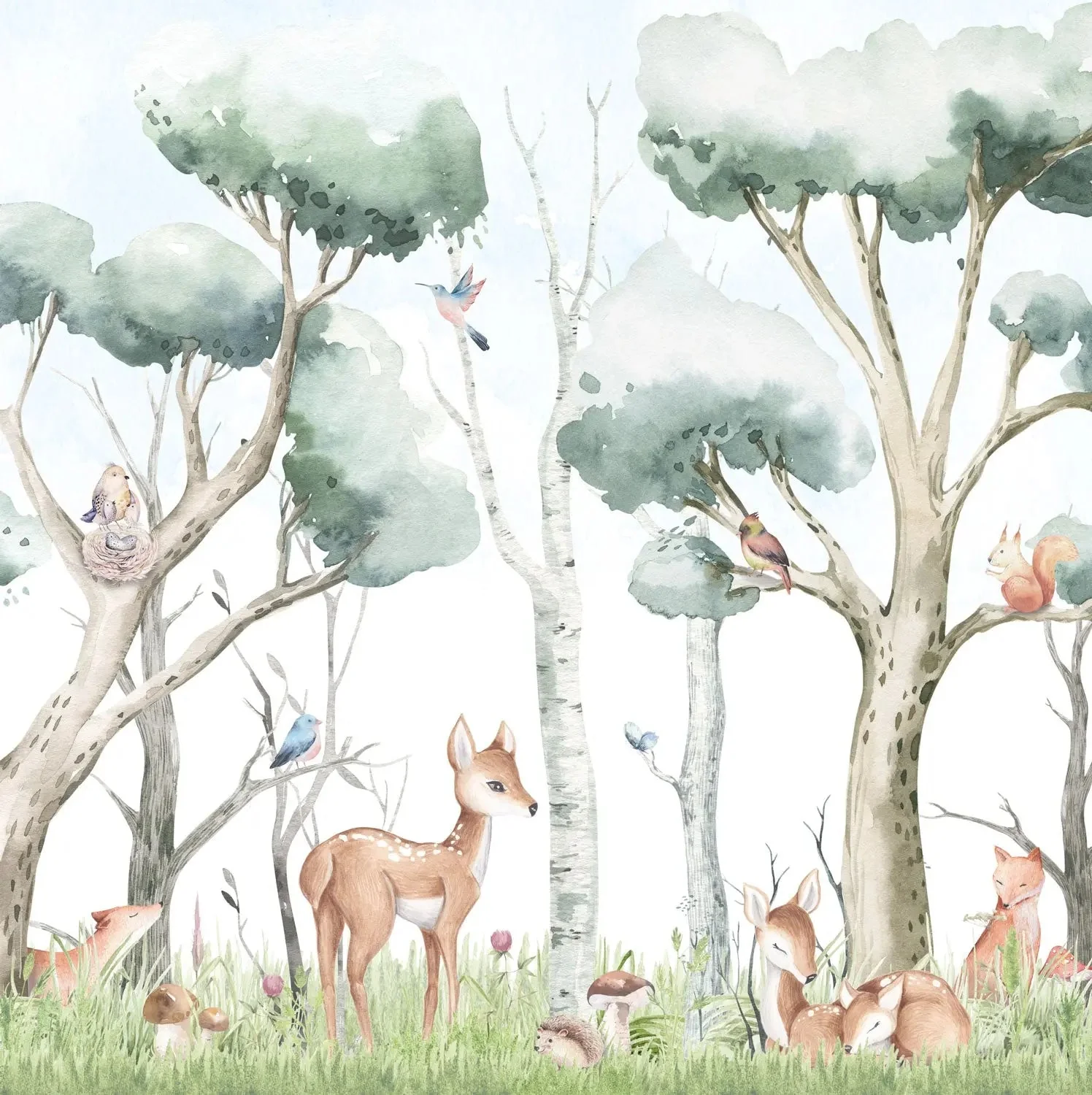 Kinder­tapete Wald­tiere Landschaft - Image 2