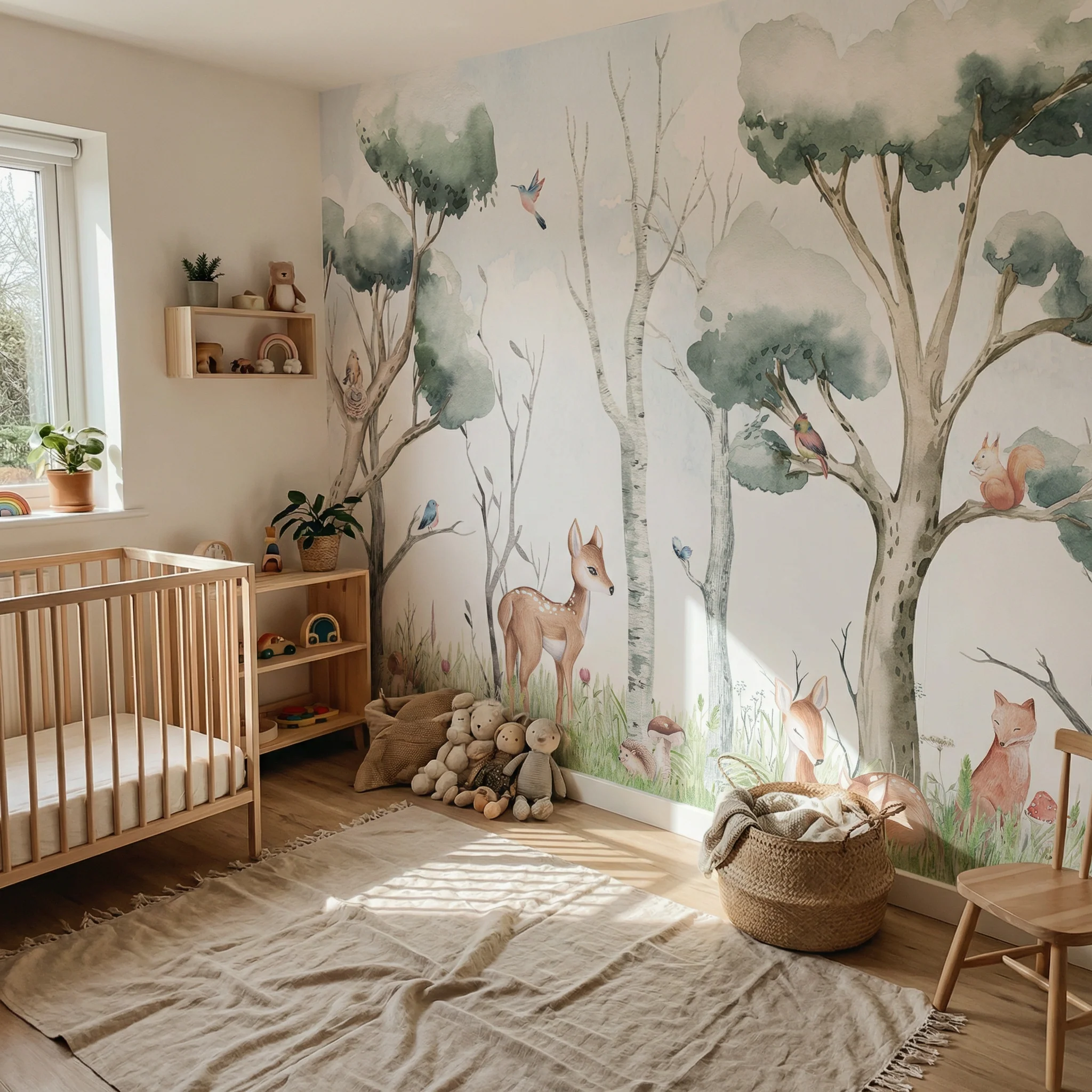 Kinder­tapete Wald­tiere Landschaft - Image 4
