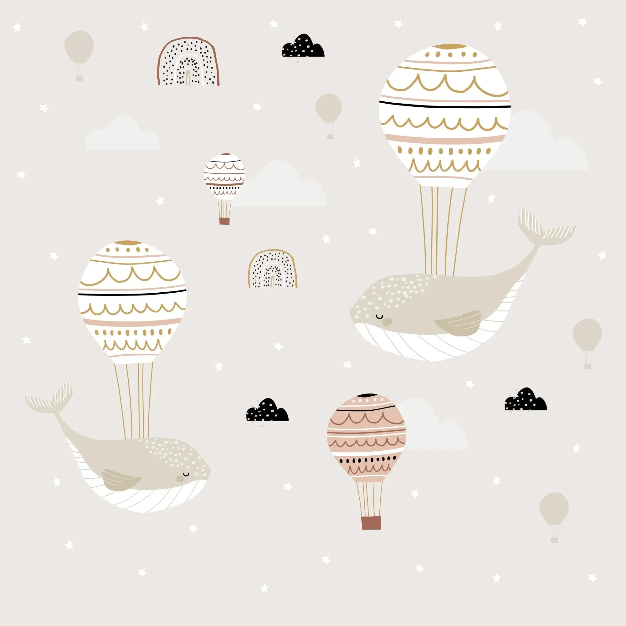 Kinder­tapete Wale und Luft­ballons - Image 2