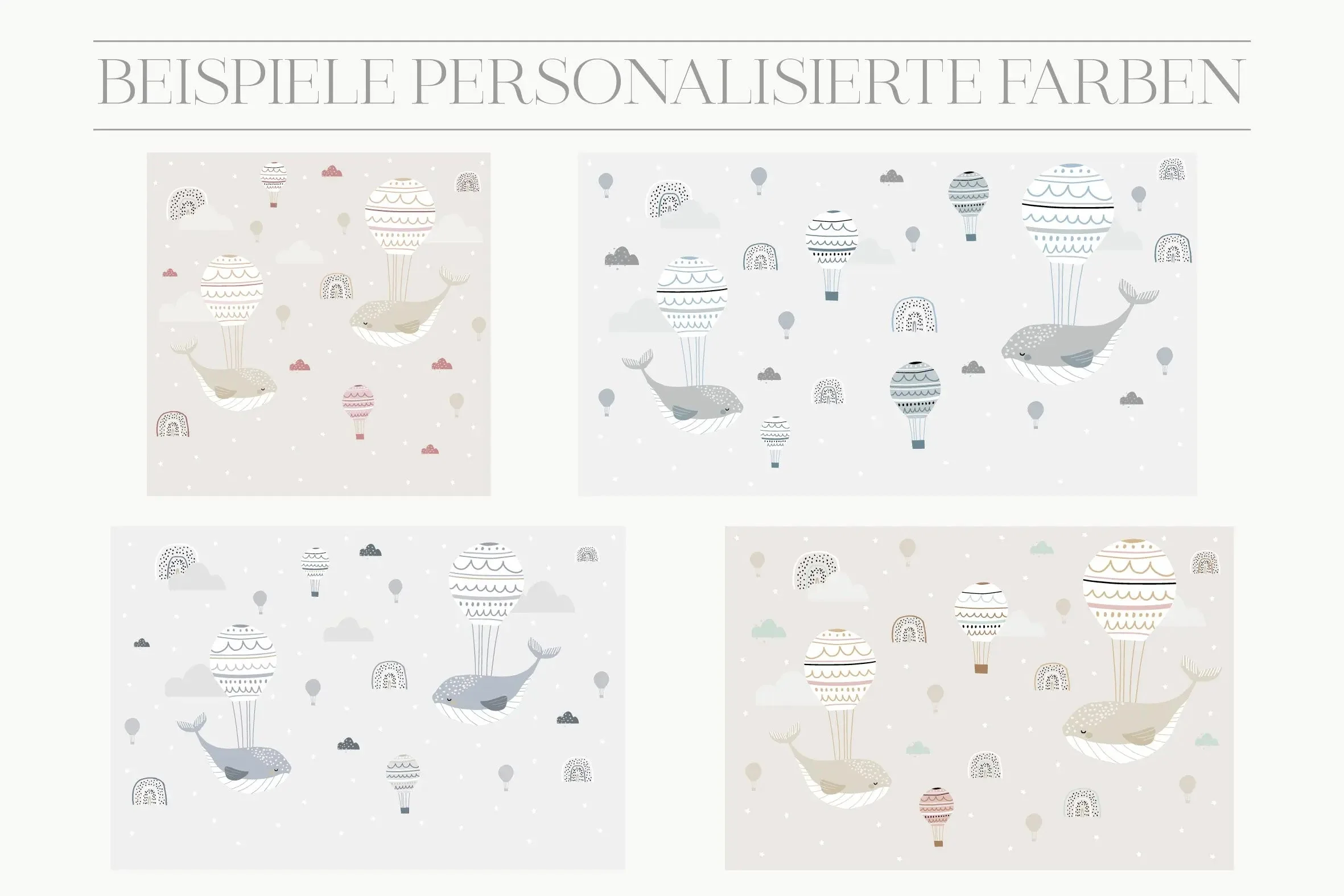 Kinder­tapete Wale und Luft­ballons - Image 5