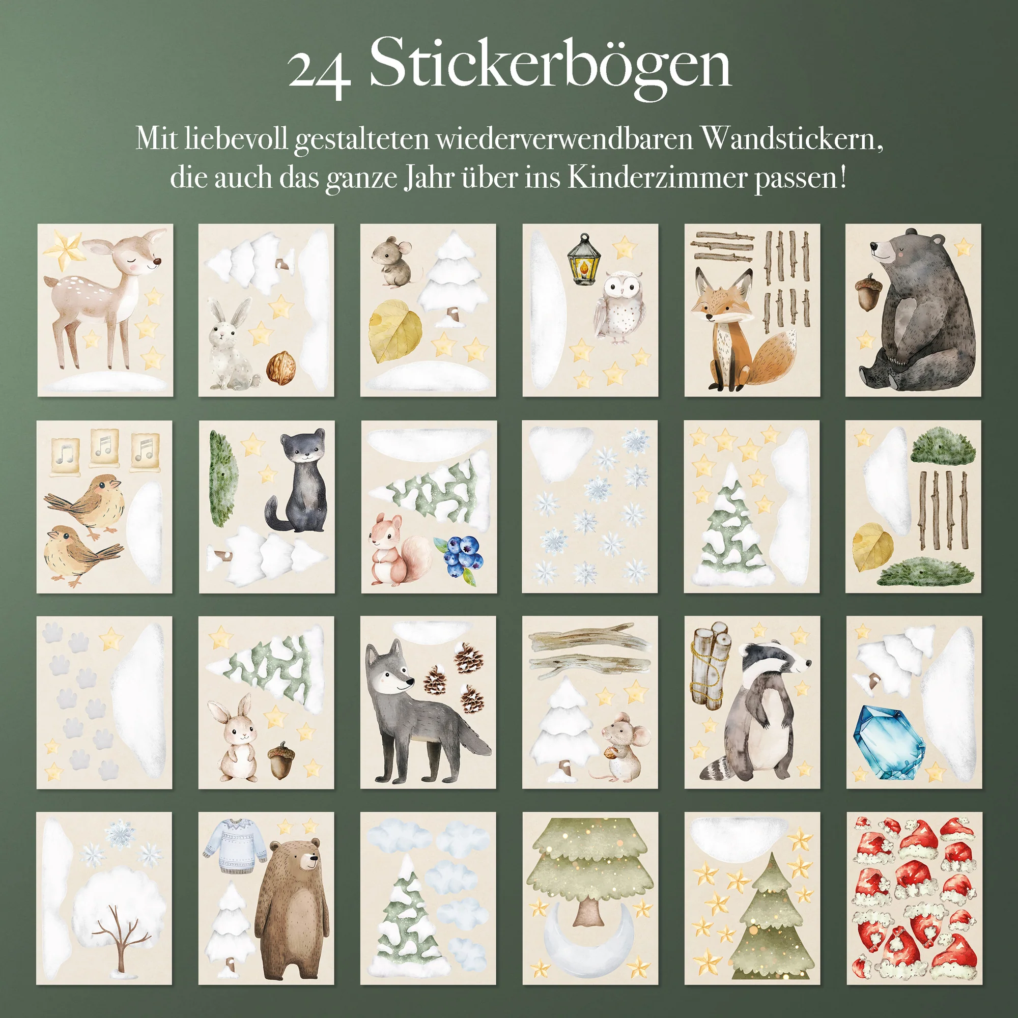 Magischer Advents­kalender: 24 Geschich­ten & Stick­er für Kin­der - Image 5