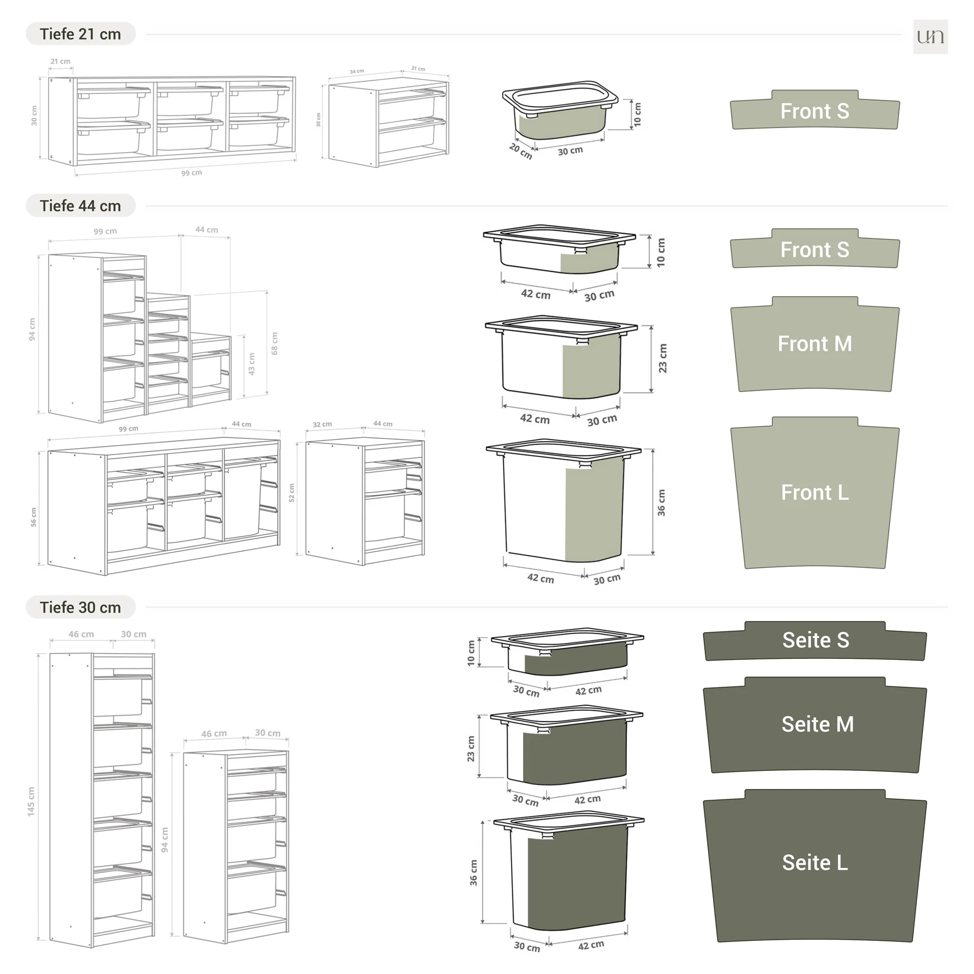 Möbelfolie für IKEA Trofast - Birkenwald Aquarell - Image 6